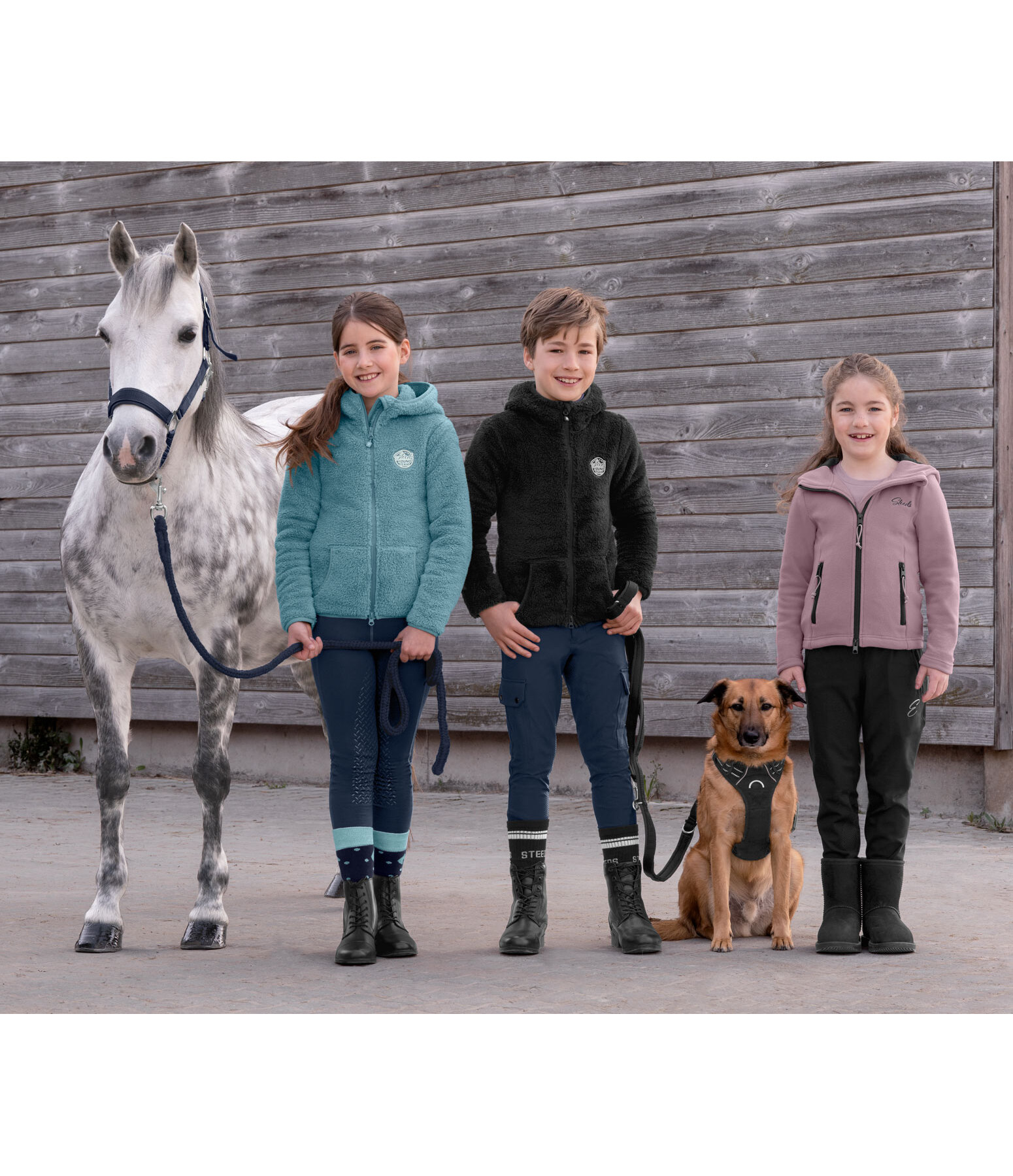 Kinder-Kapuzen-Teddyfleecejacke Irma