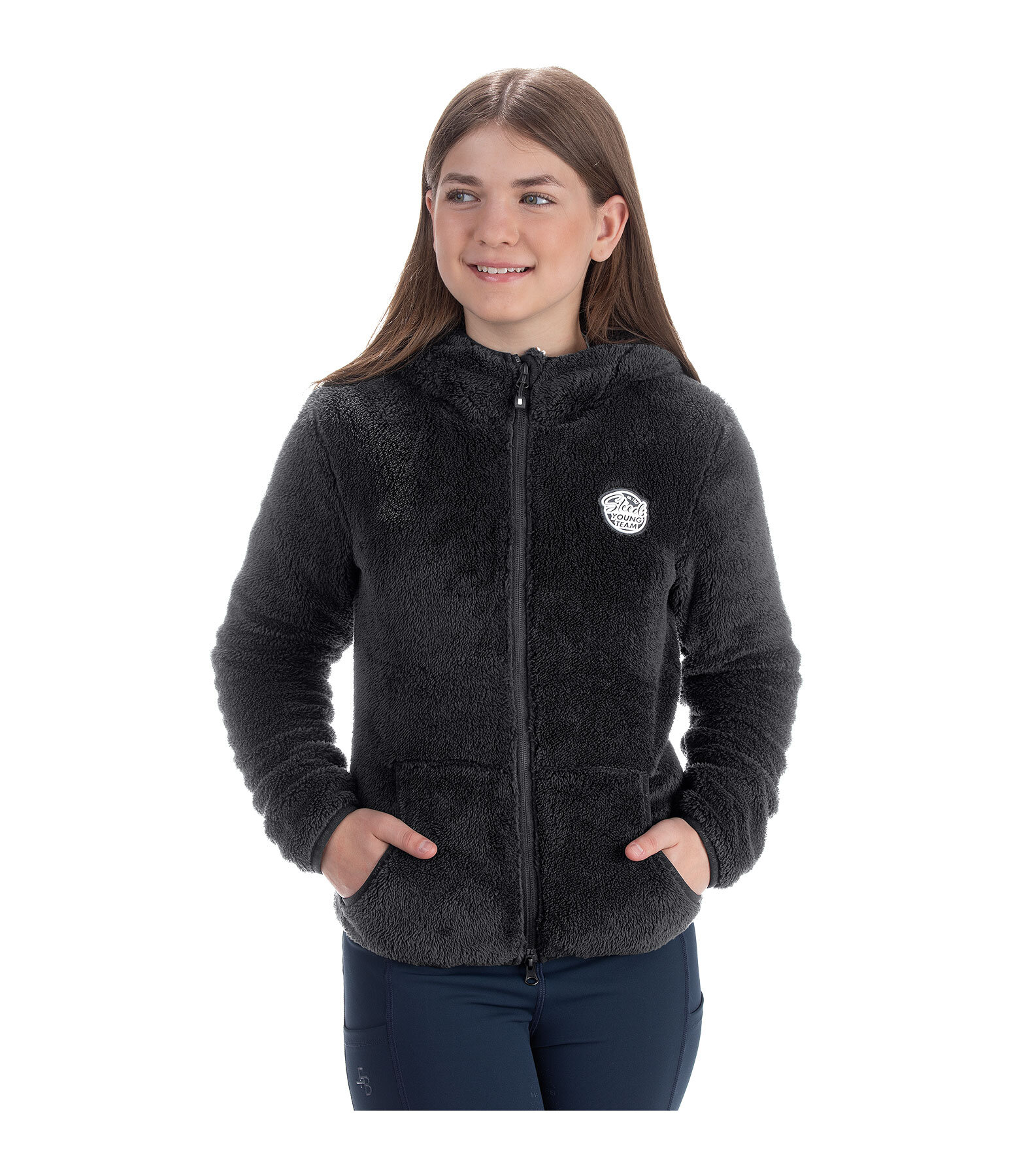 Kinder-Kapuzen-Teddyfleecejacke Irma