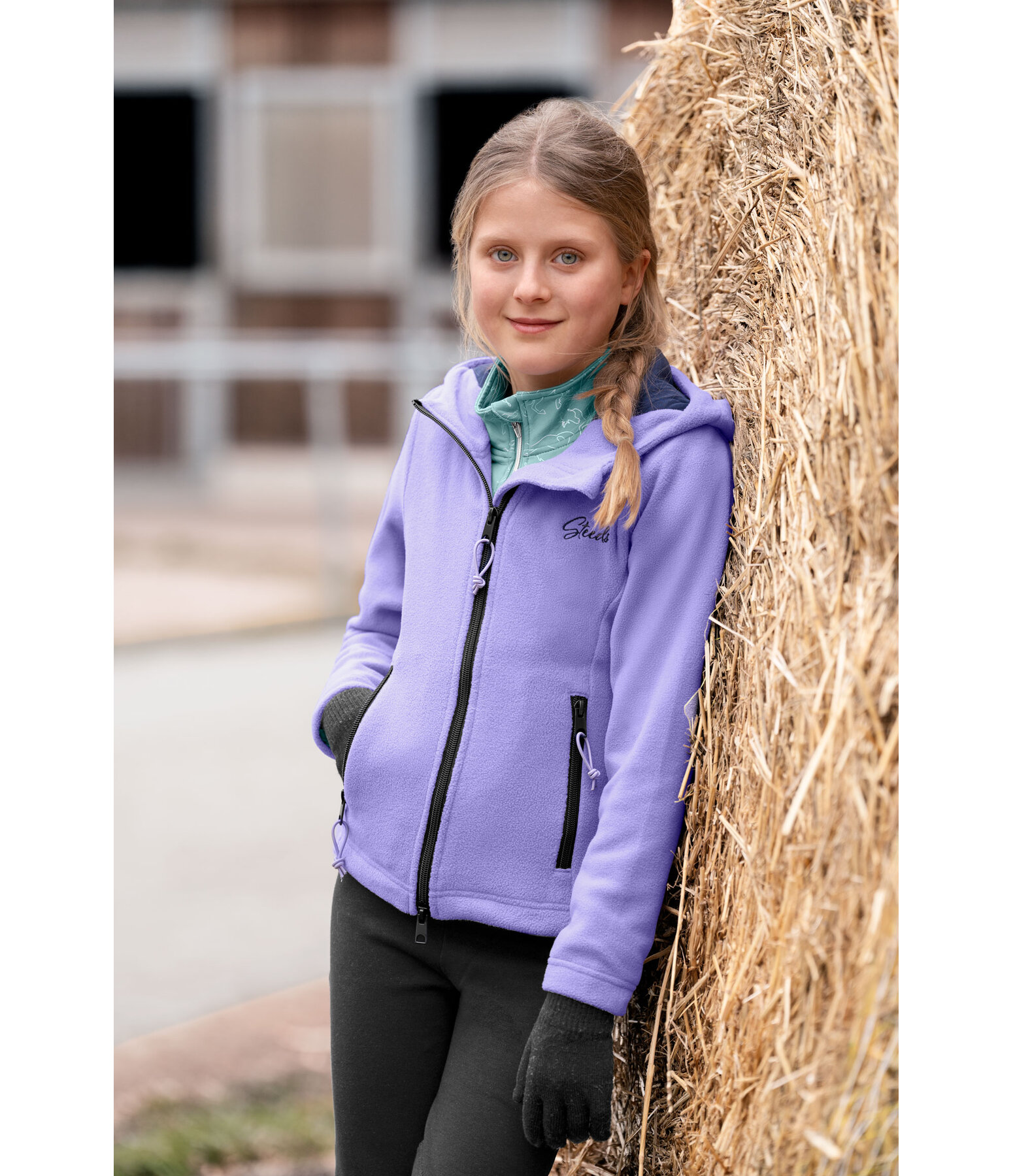 Kinder-Kapuzen-Fleecejacke Sibille Winter