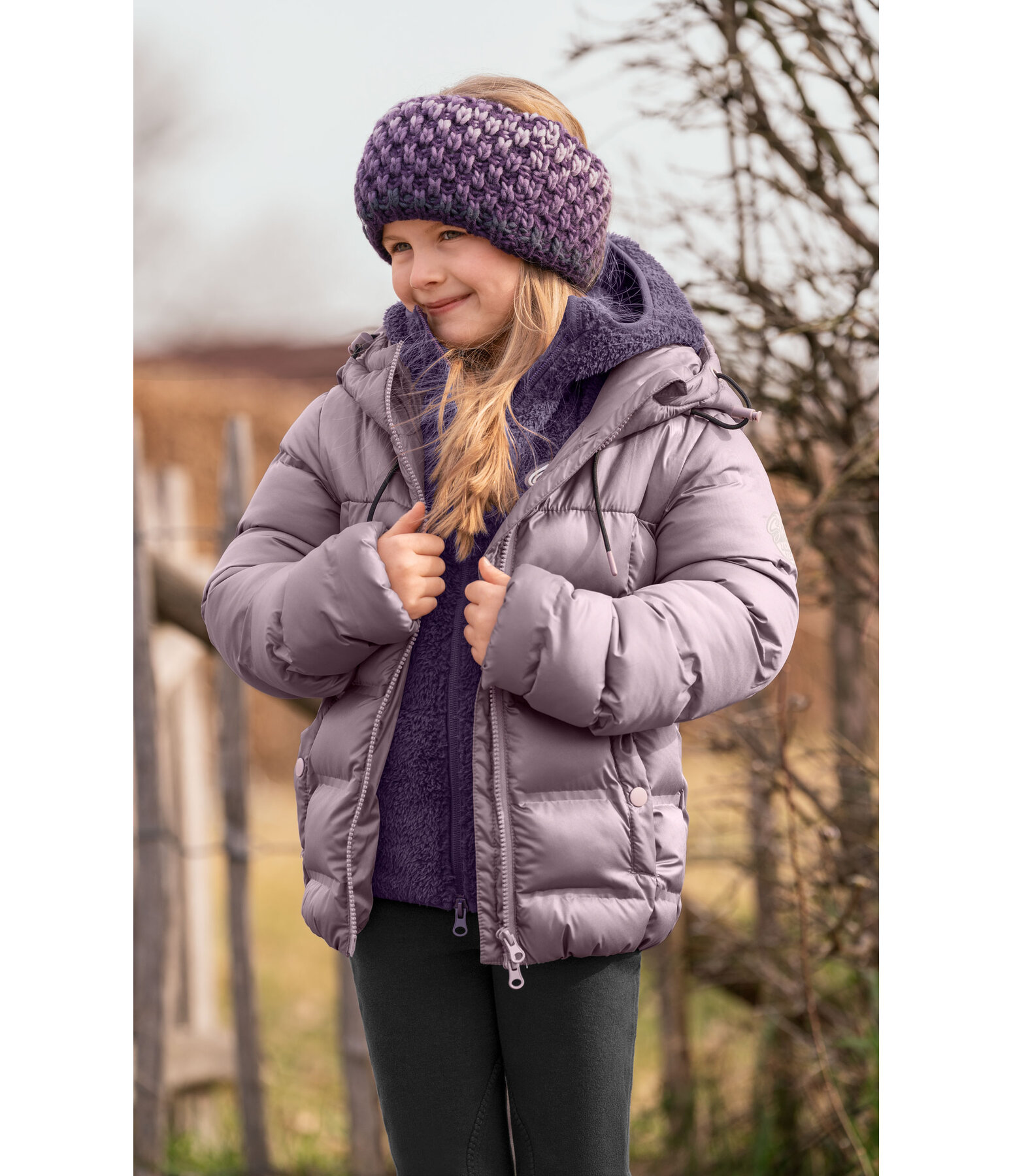 Kinder-Winter-Steppreitjacke Fenna