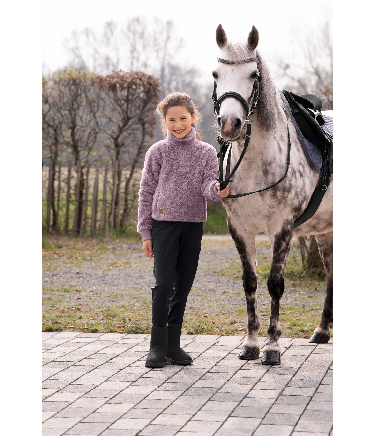 Kinder Teddyfleece-Pullover Arlett