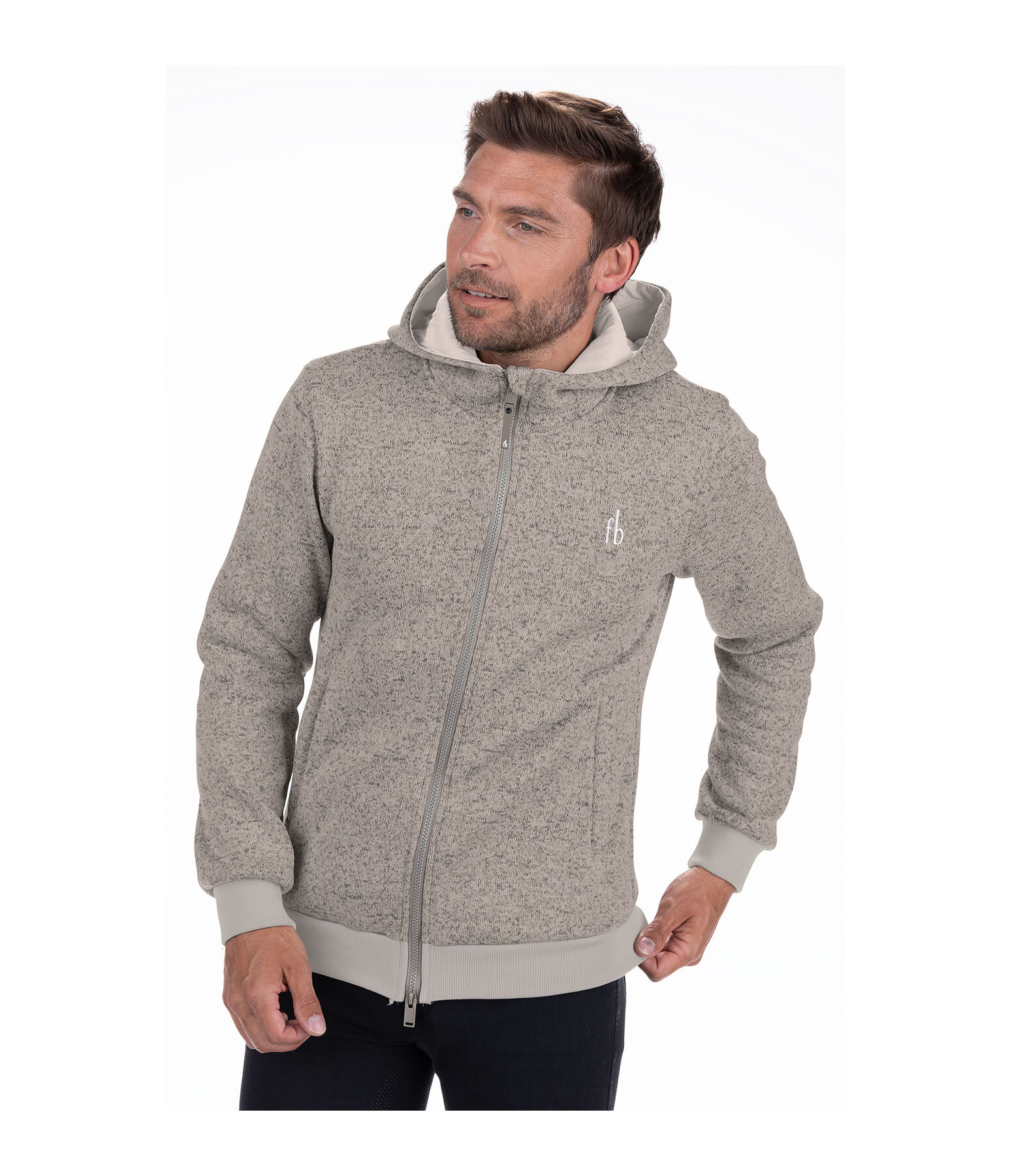 Herren-Kapuzen-Strickfleecejacke Minnesota