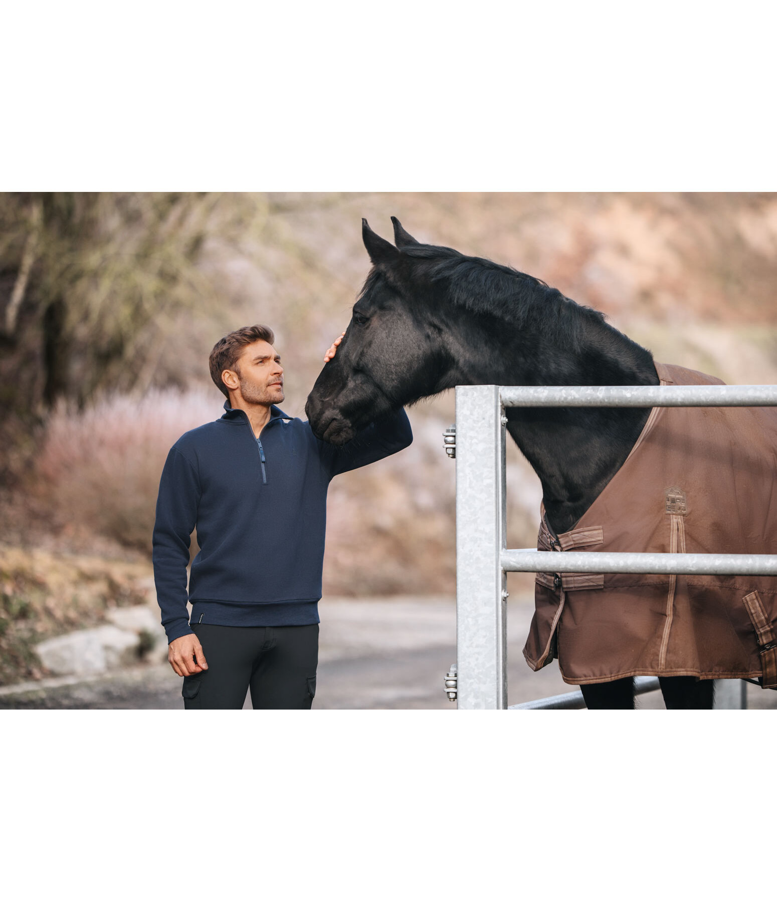 Herren-Sweatshirt mit Reiverschlusskragen Portland