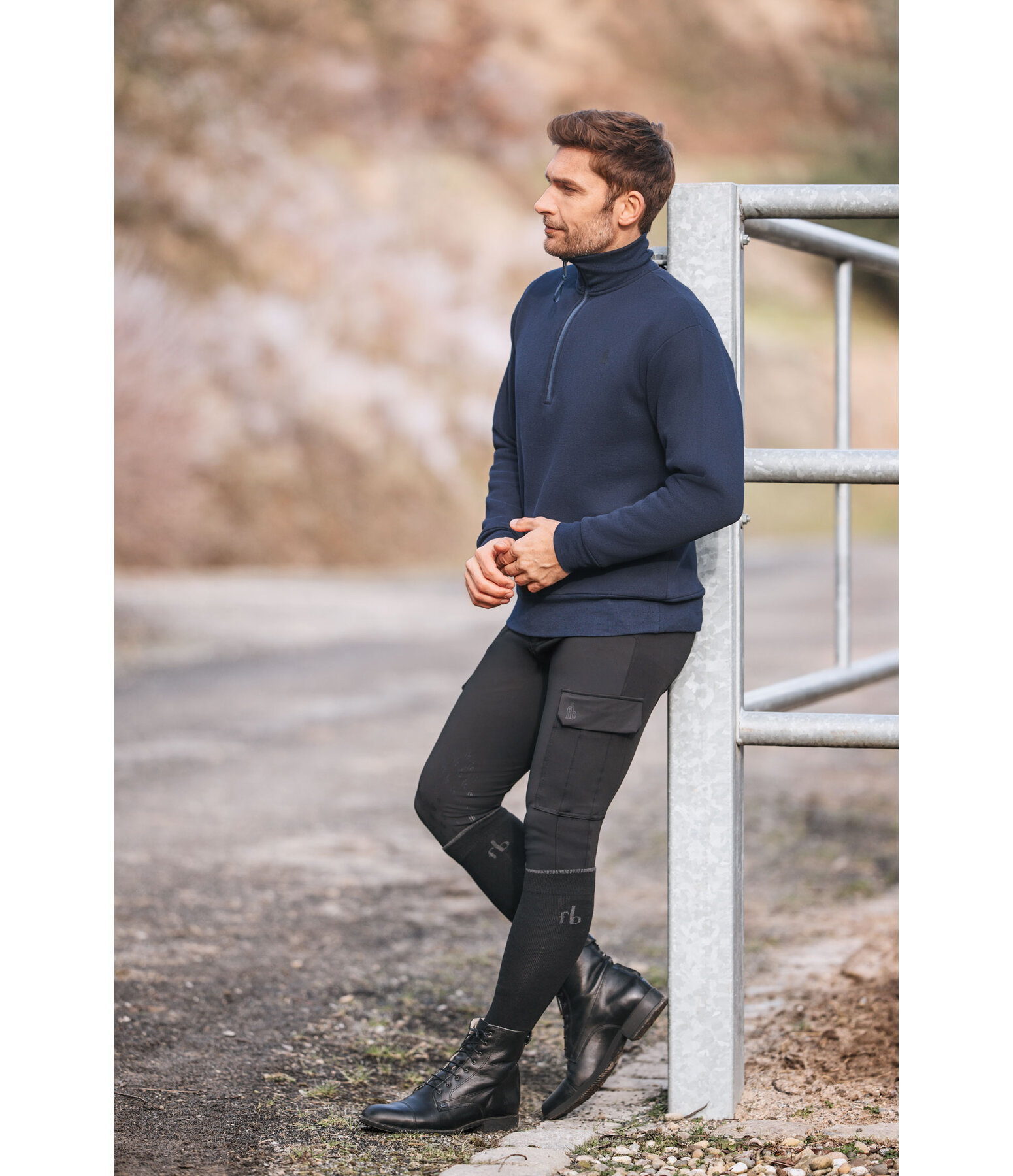 Herren-Sweatshirt mit Reiverschlusskragen Portland