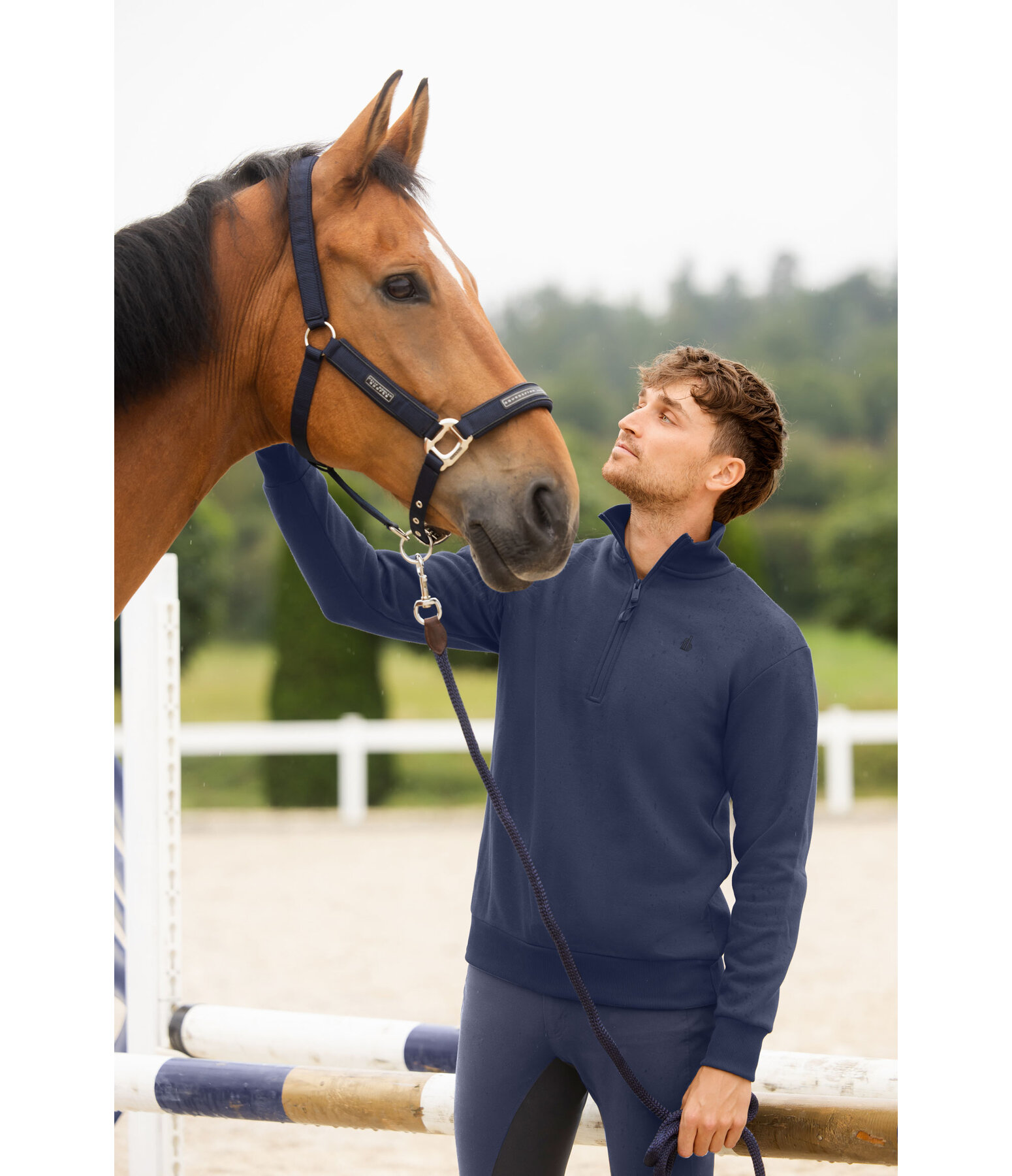 Herren-Sweatshirt mit Rei�verschlusskragen Portland