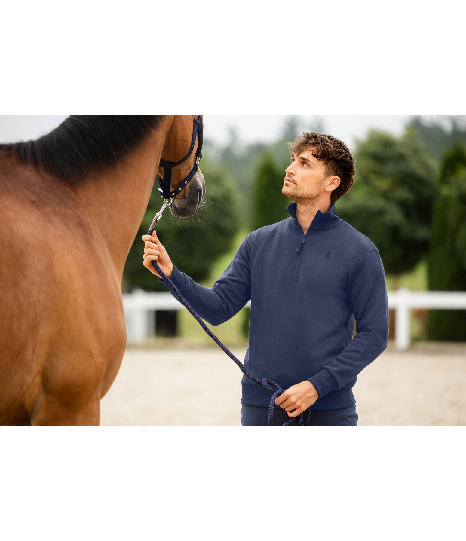 Herren-Sweatshirt mit Rei�verschlusskragen Portland