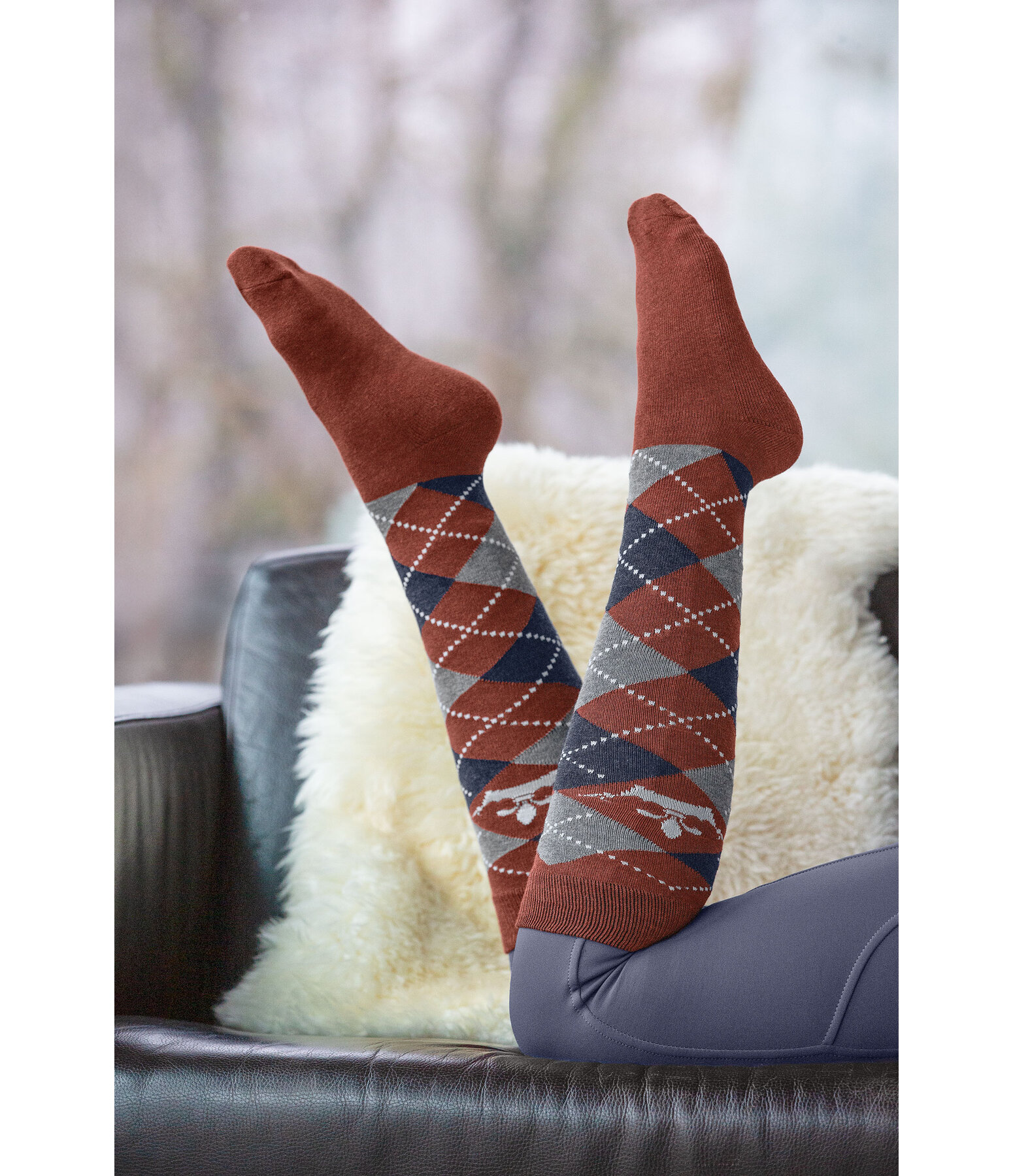 Kniestrmpfe Argyle