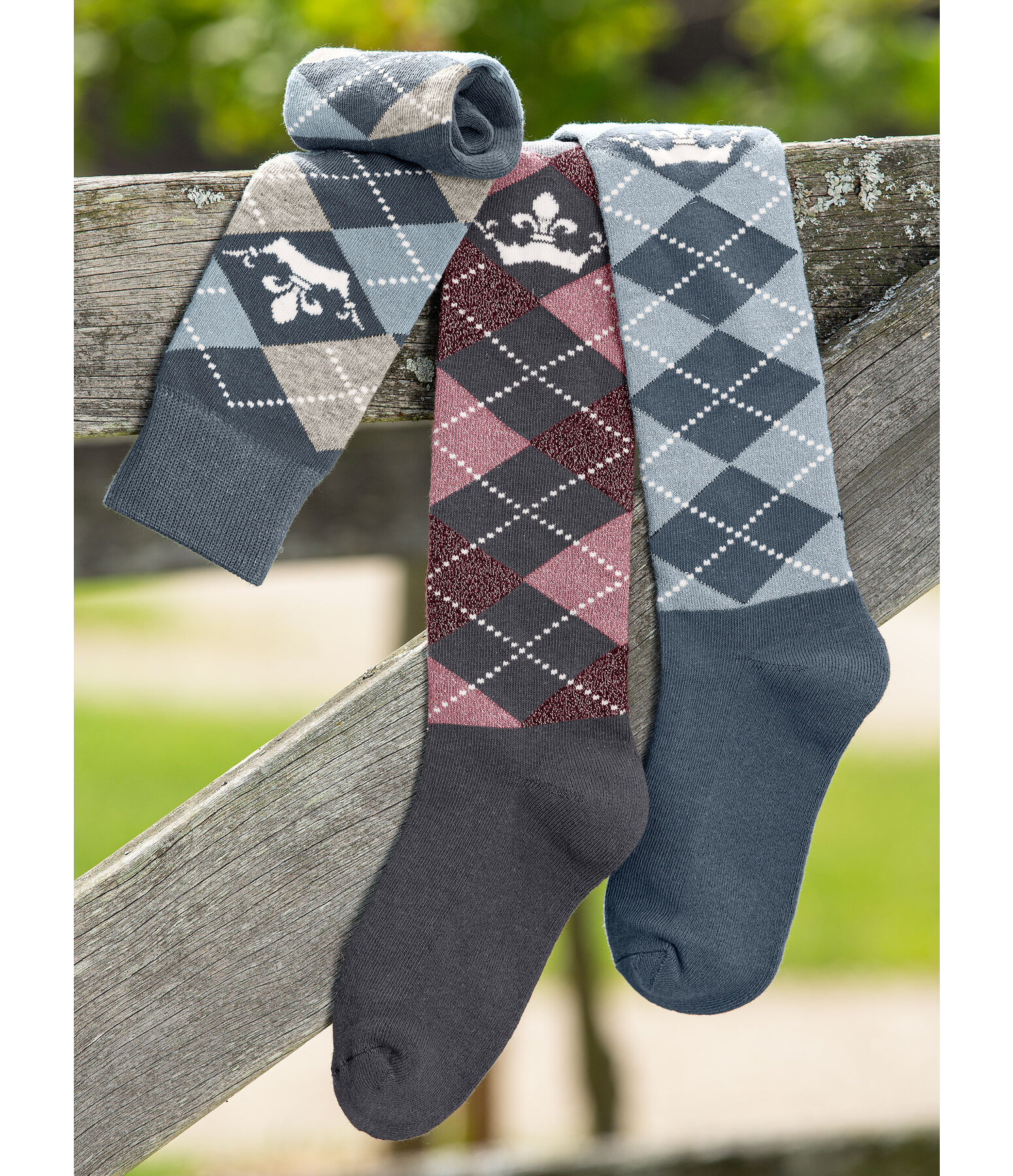 Kniestrümpfe Argyle