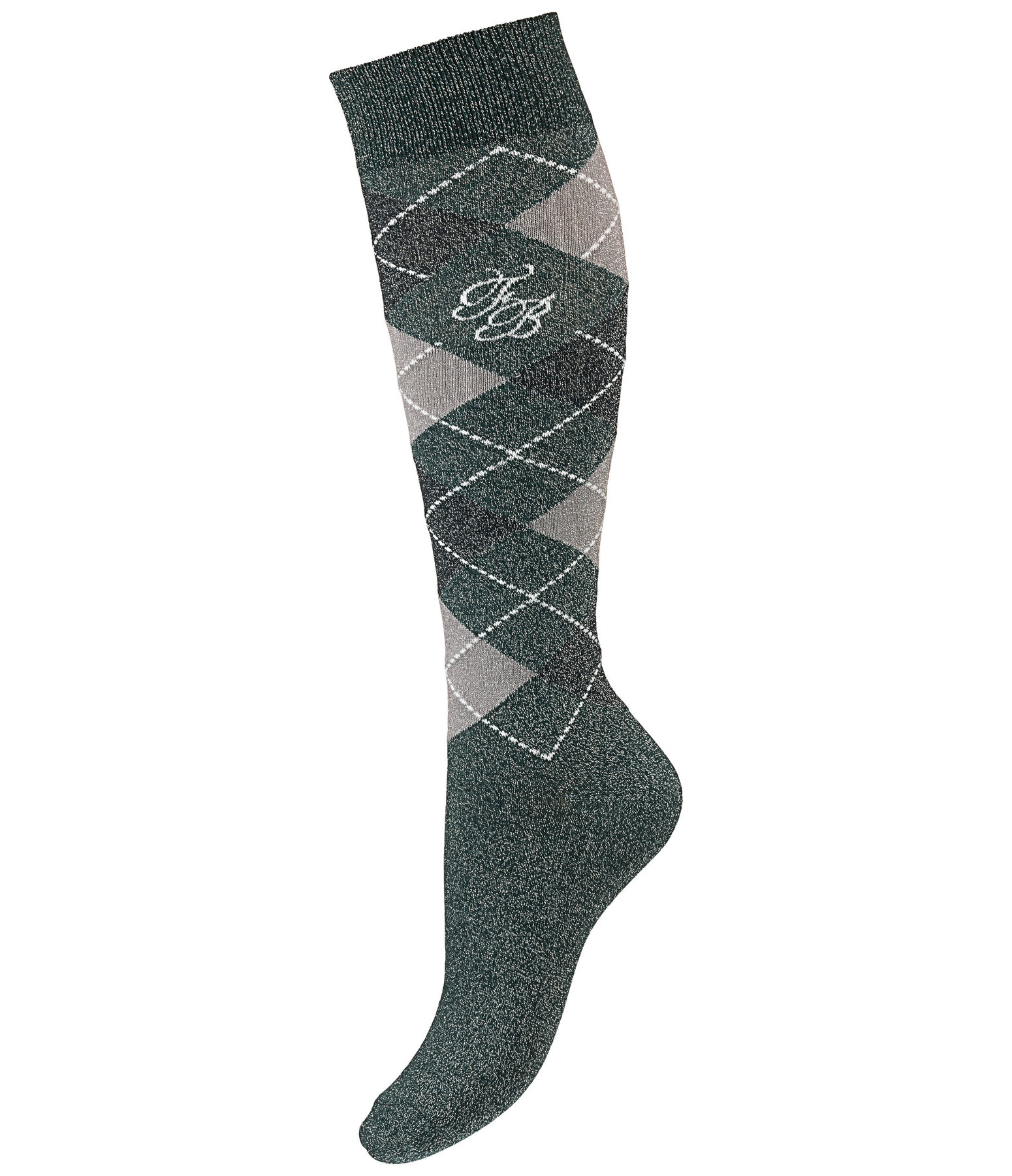 Kniestrümpfe Argyle Glitzer