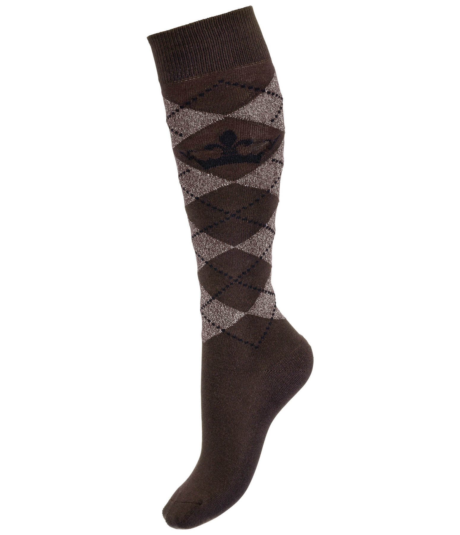 Kniestrümpfe Argyle Glitzer II