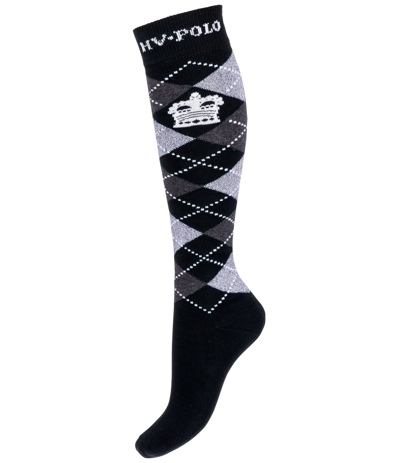 Kniestrümpfe Argyle Glitzer