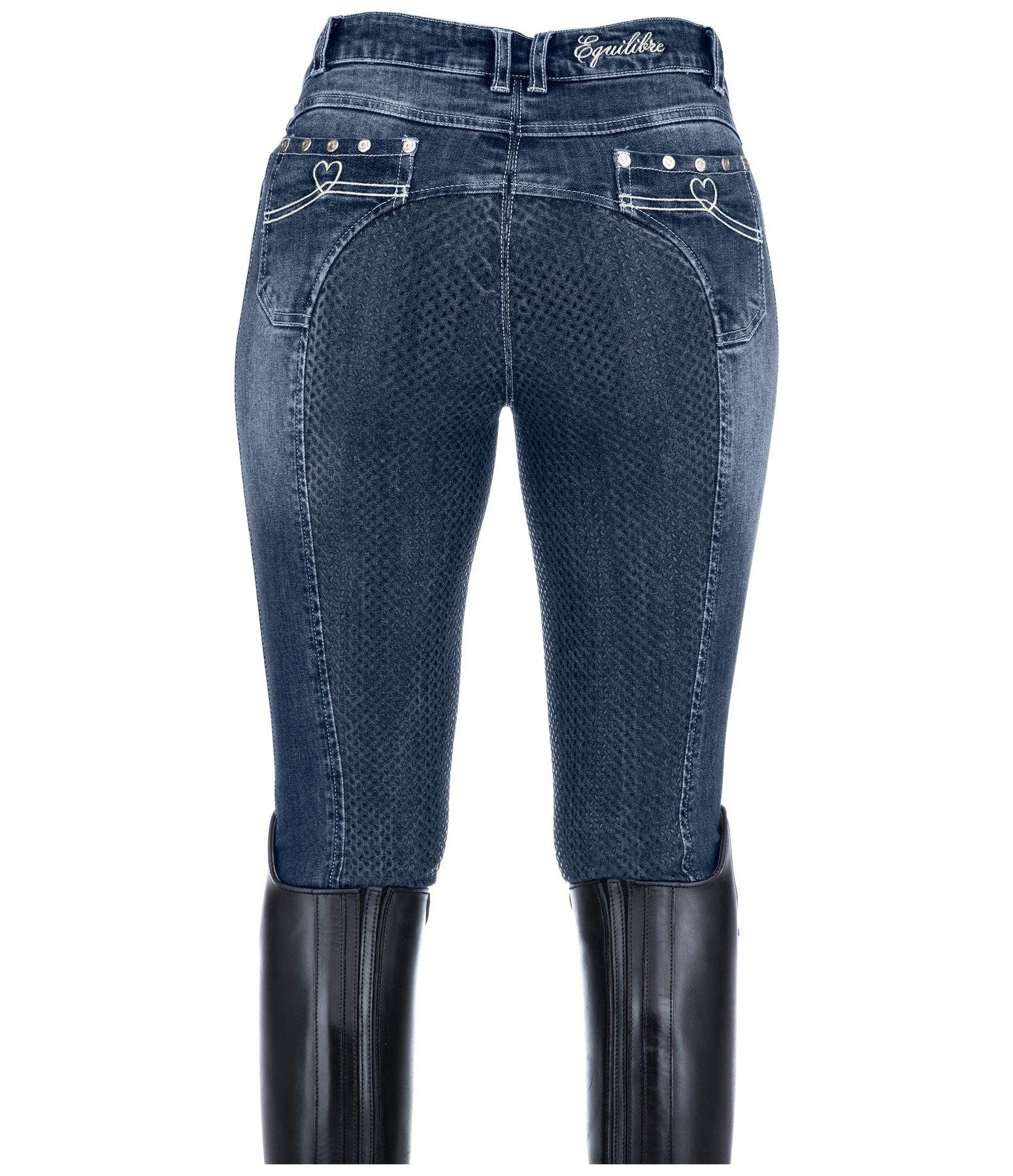 Denim-Grip-Vollbesatzreithose Karen
