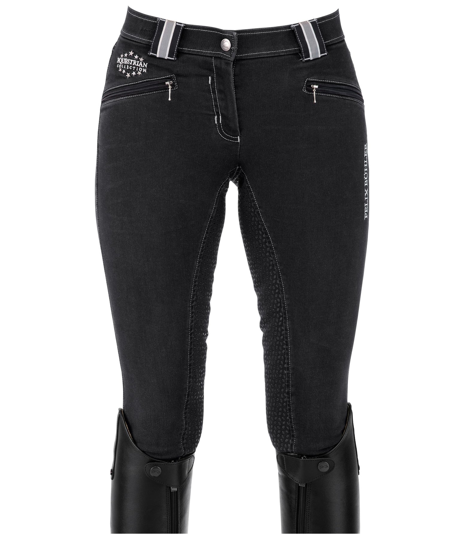 Denim-Grip Vollbesatzreithose Sophia