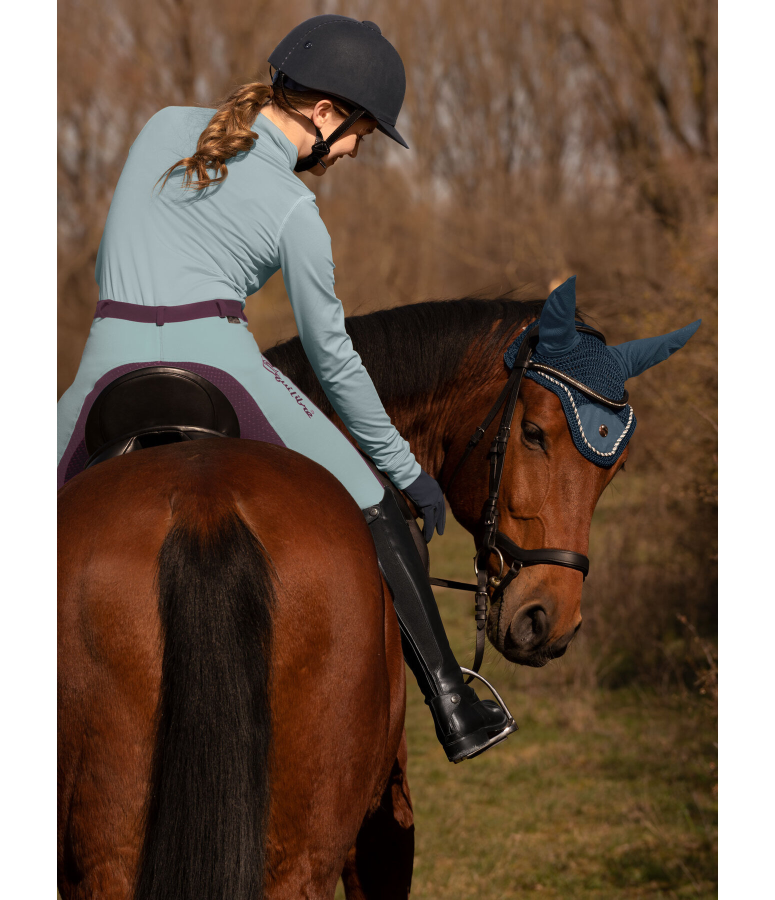 Kinder Grip-Reithose Merle