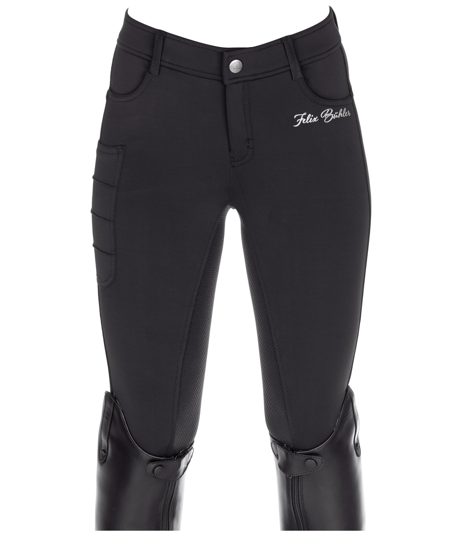 Kinder Hybrid Grip-Reithose Biese