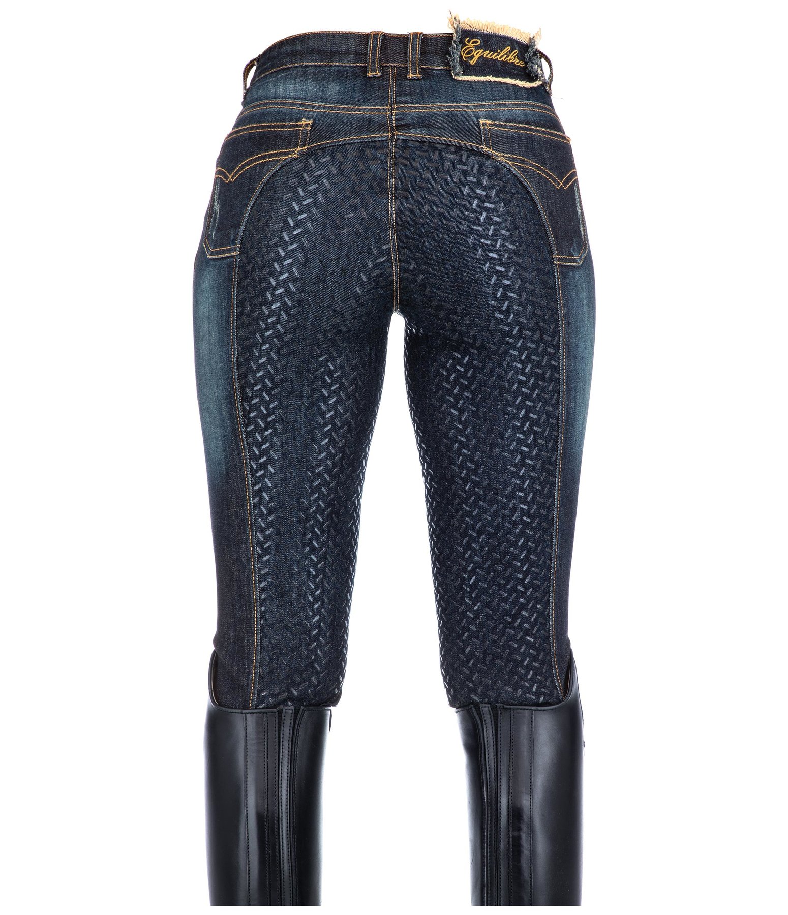 Denim-Grip-Vollbesatzreithose Jolina
