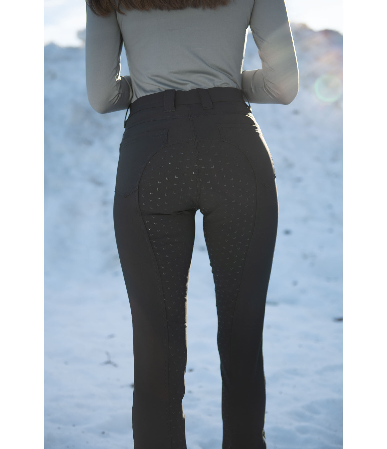 Thermo-Jodhpurreithose Svarta