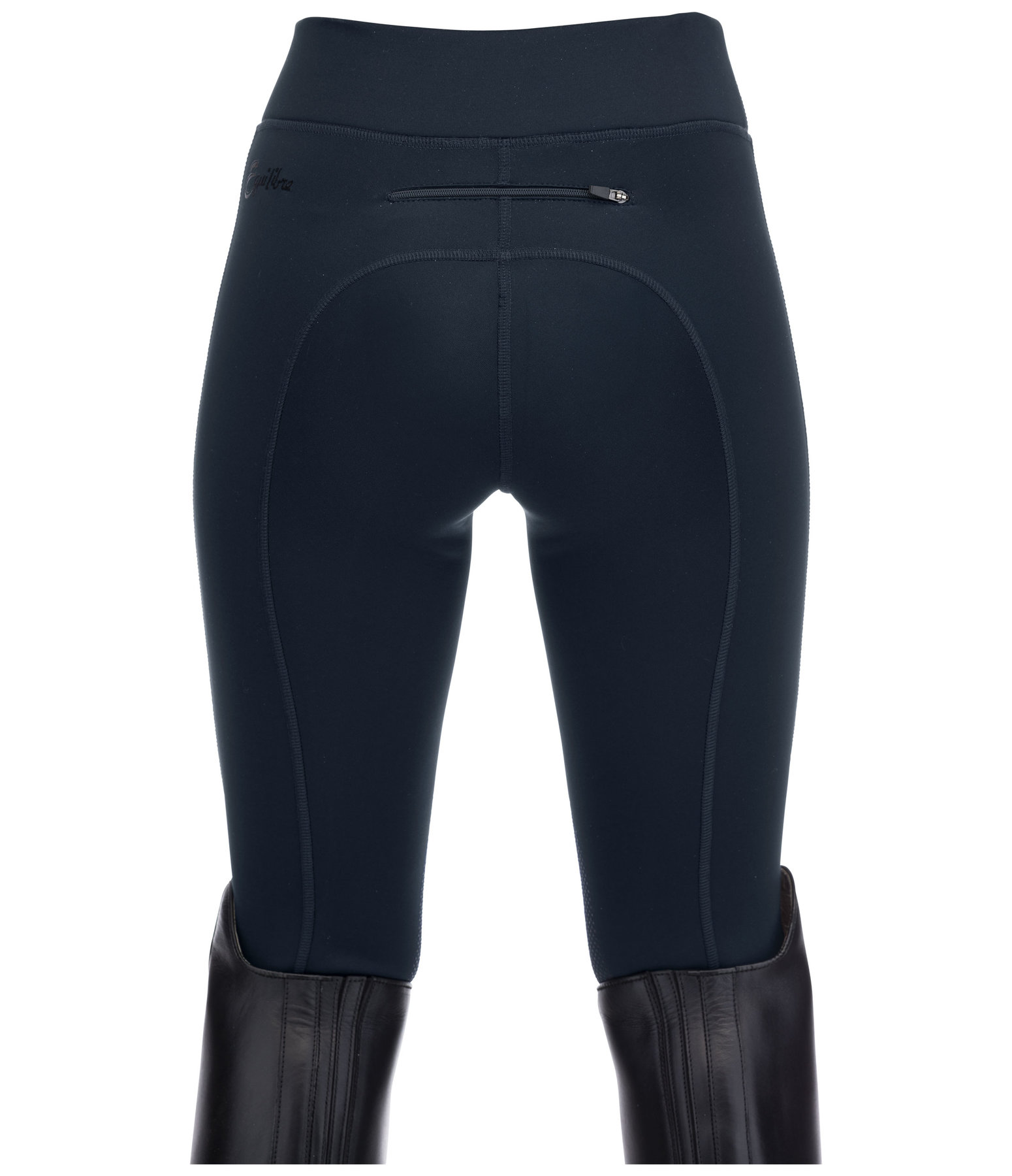 Kinder Grip-Winterreitleggings Kniebesatz Elia