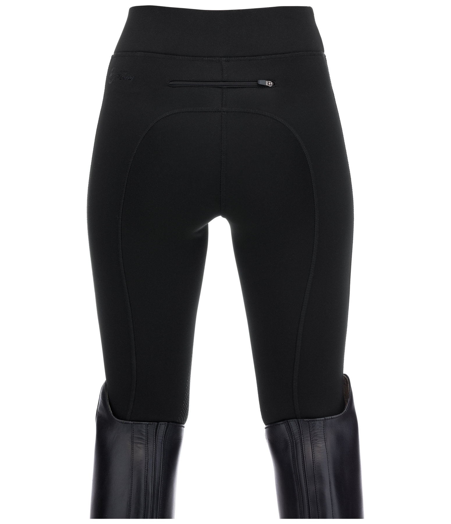 Kinder Grip-Winterreitleggings Kniebesatz Elia