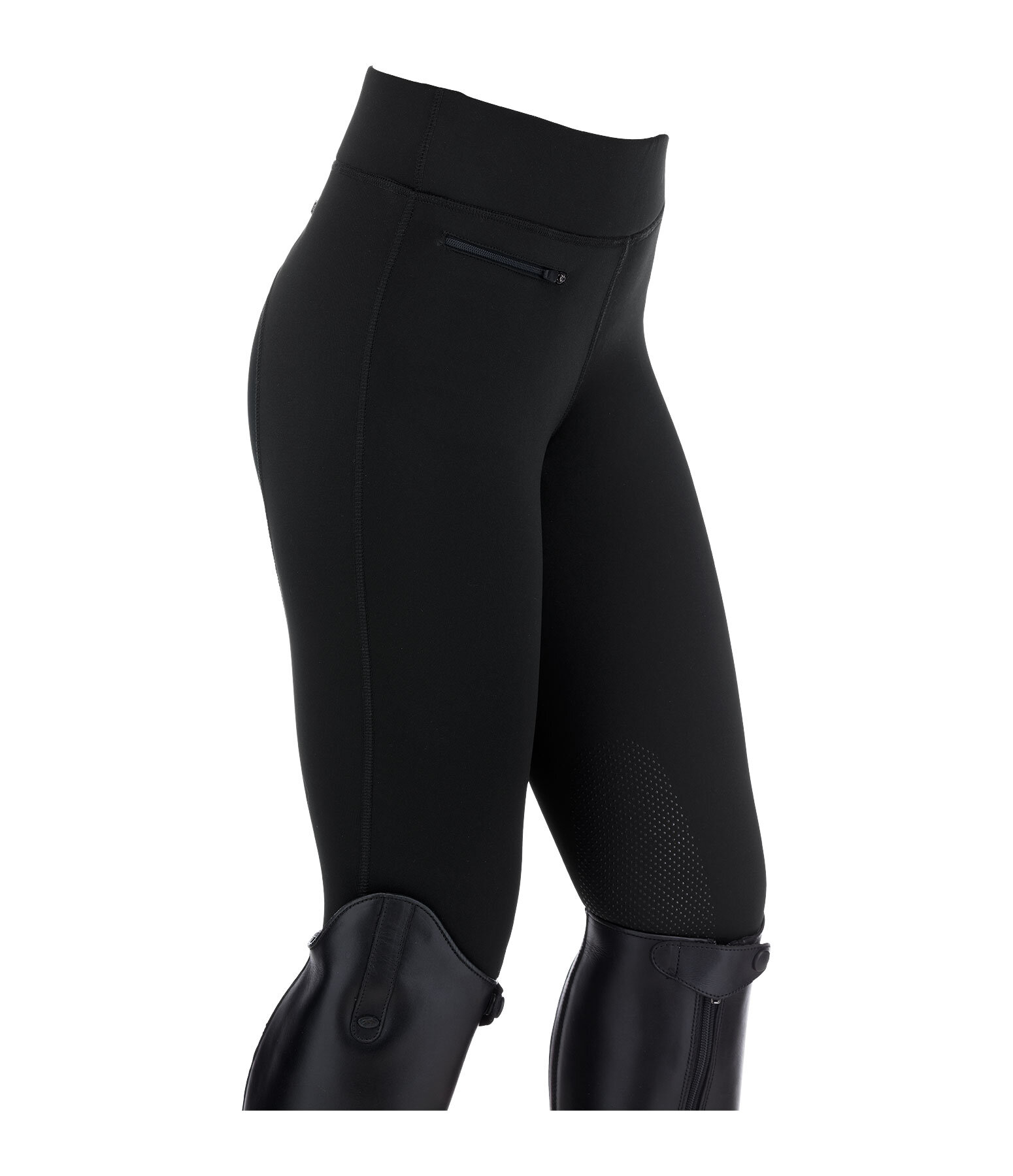 Kinder Grip-Winterreitleggings Kniebesatz Elia