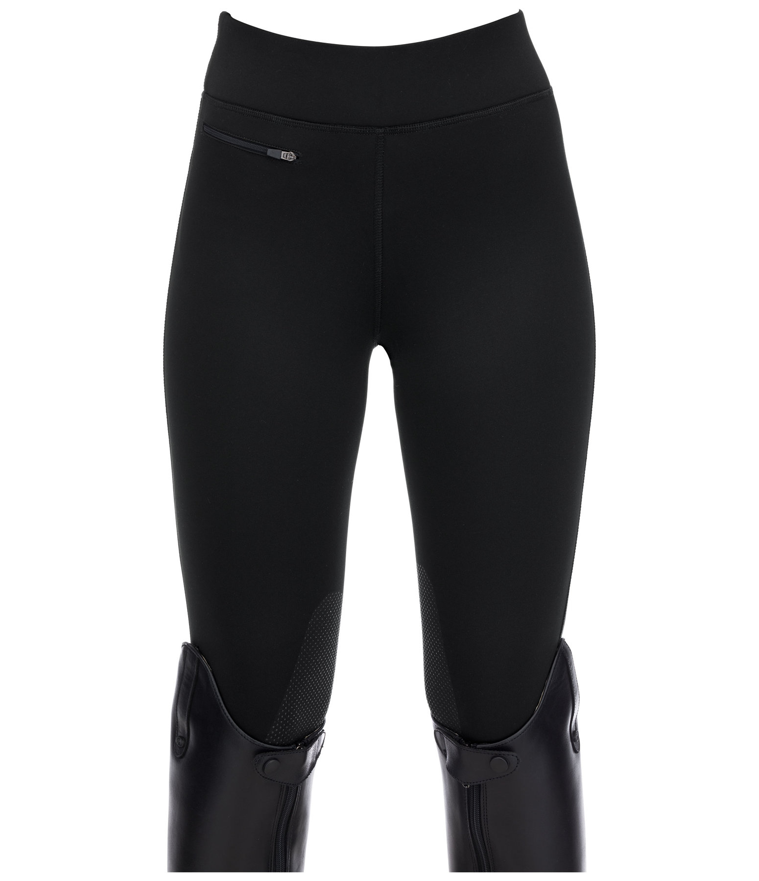 Kinder Grip-Winterreitleggings Kniebesatz Elia