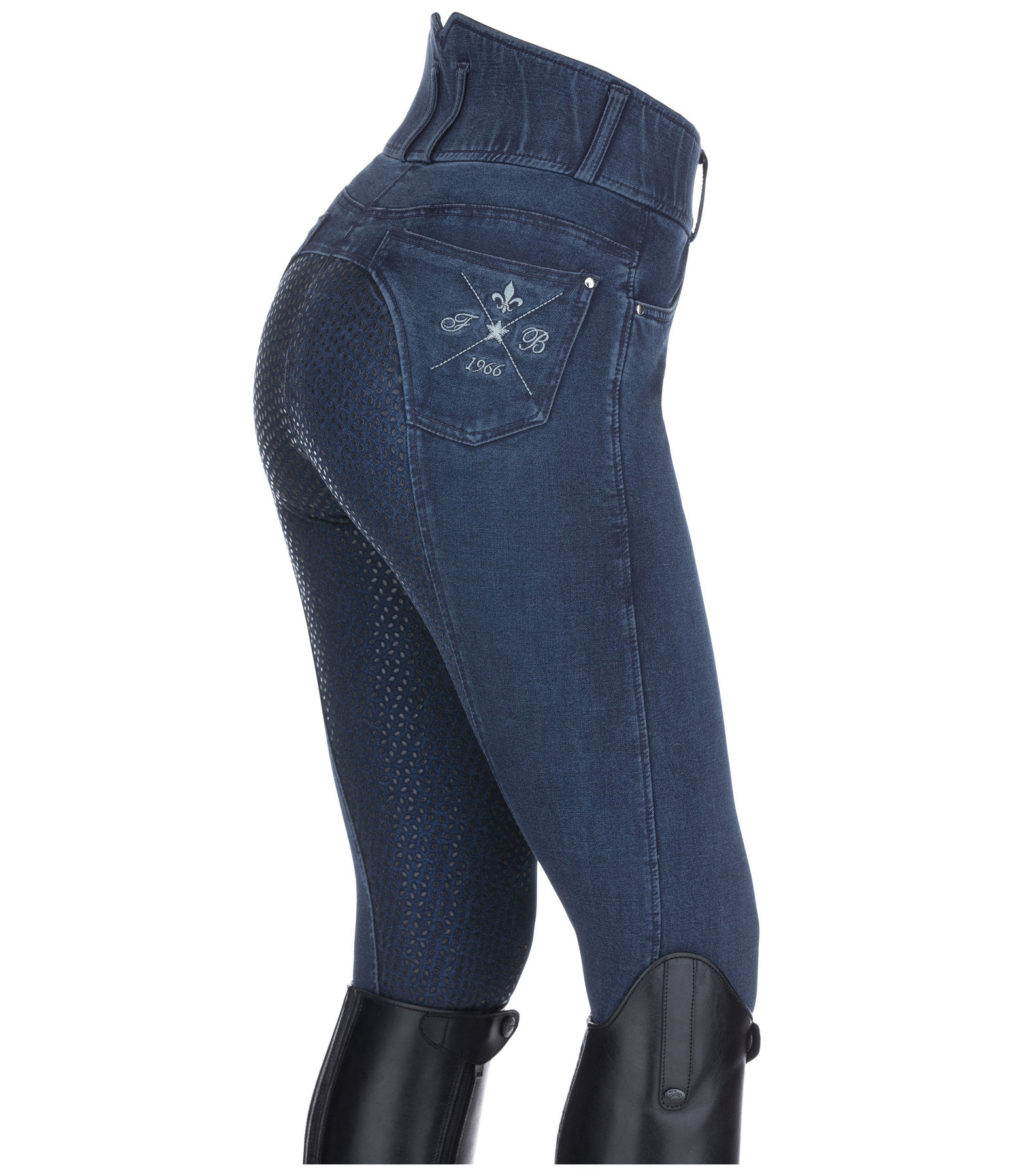 Grip-Jeansreithose High Waist Helene