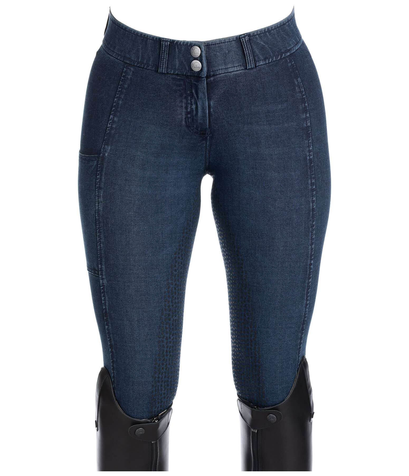 Denim-Grip-Vollbesatz-Reithose Estelle