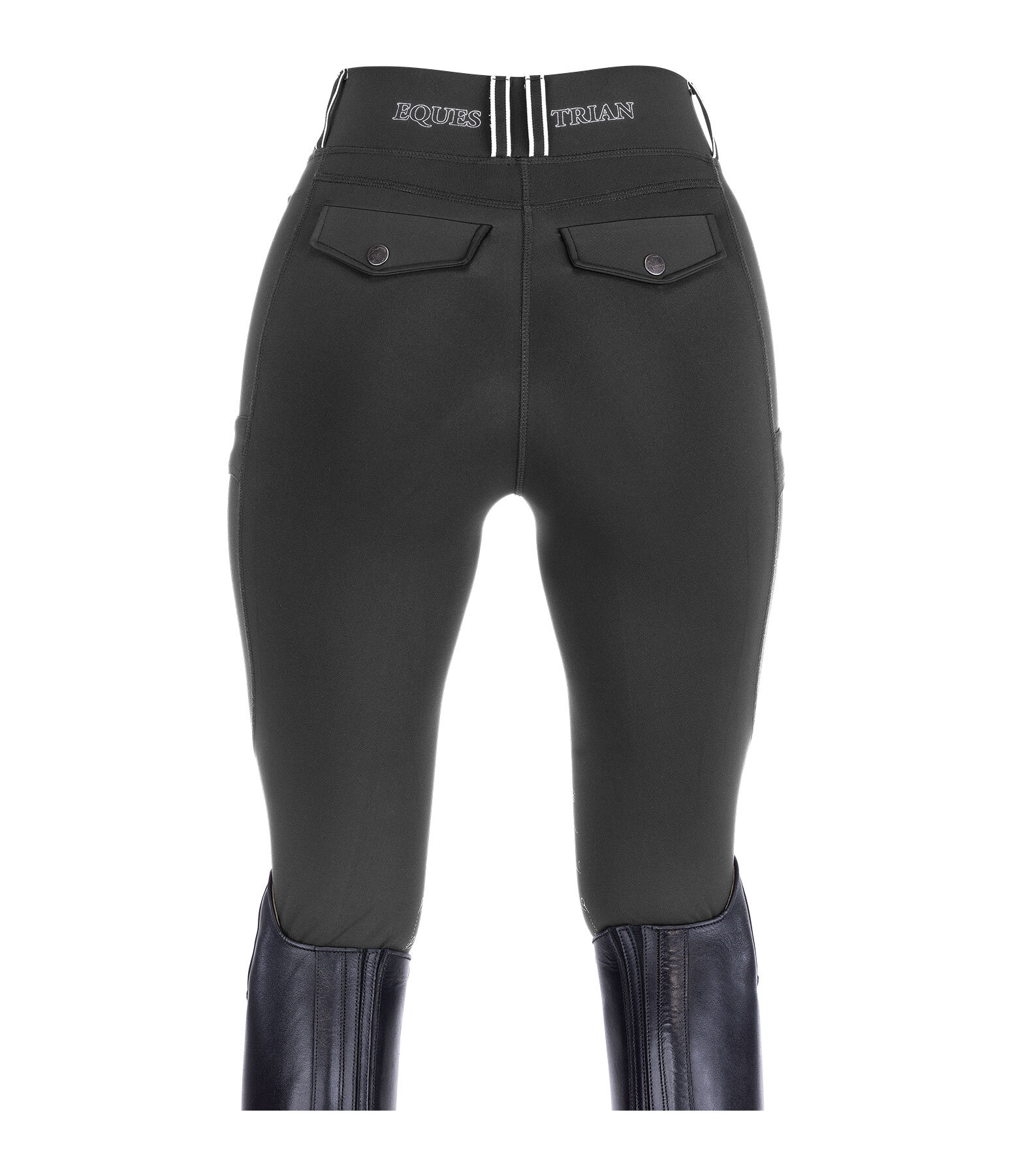 Grip-Reitleggings Kniebesatz Sanna