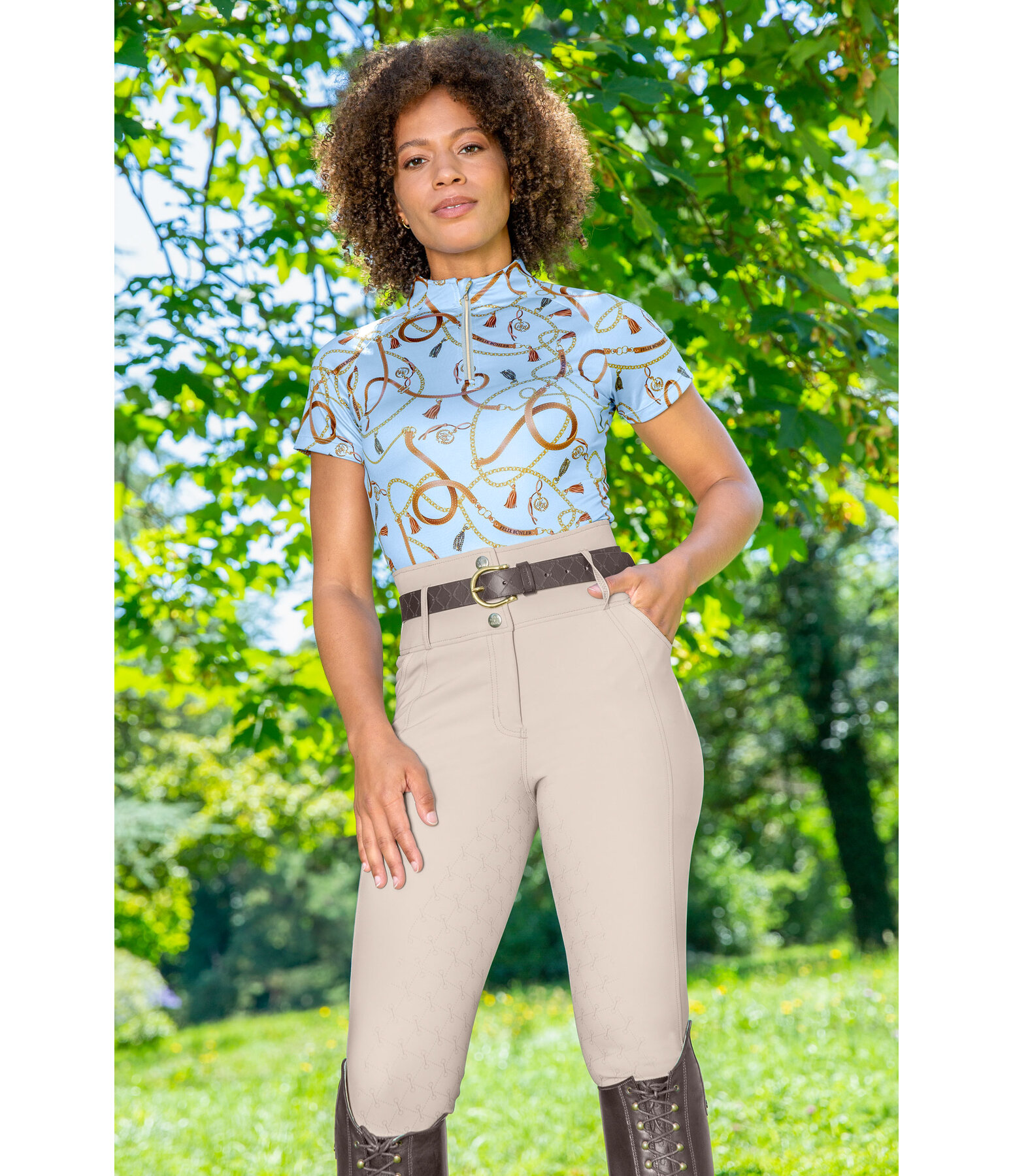 Grip-Reithose High Waist Tabea