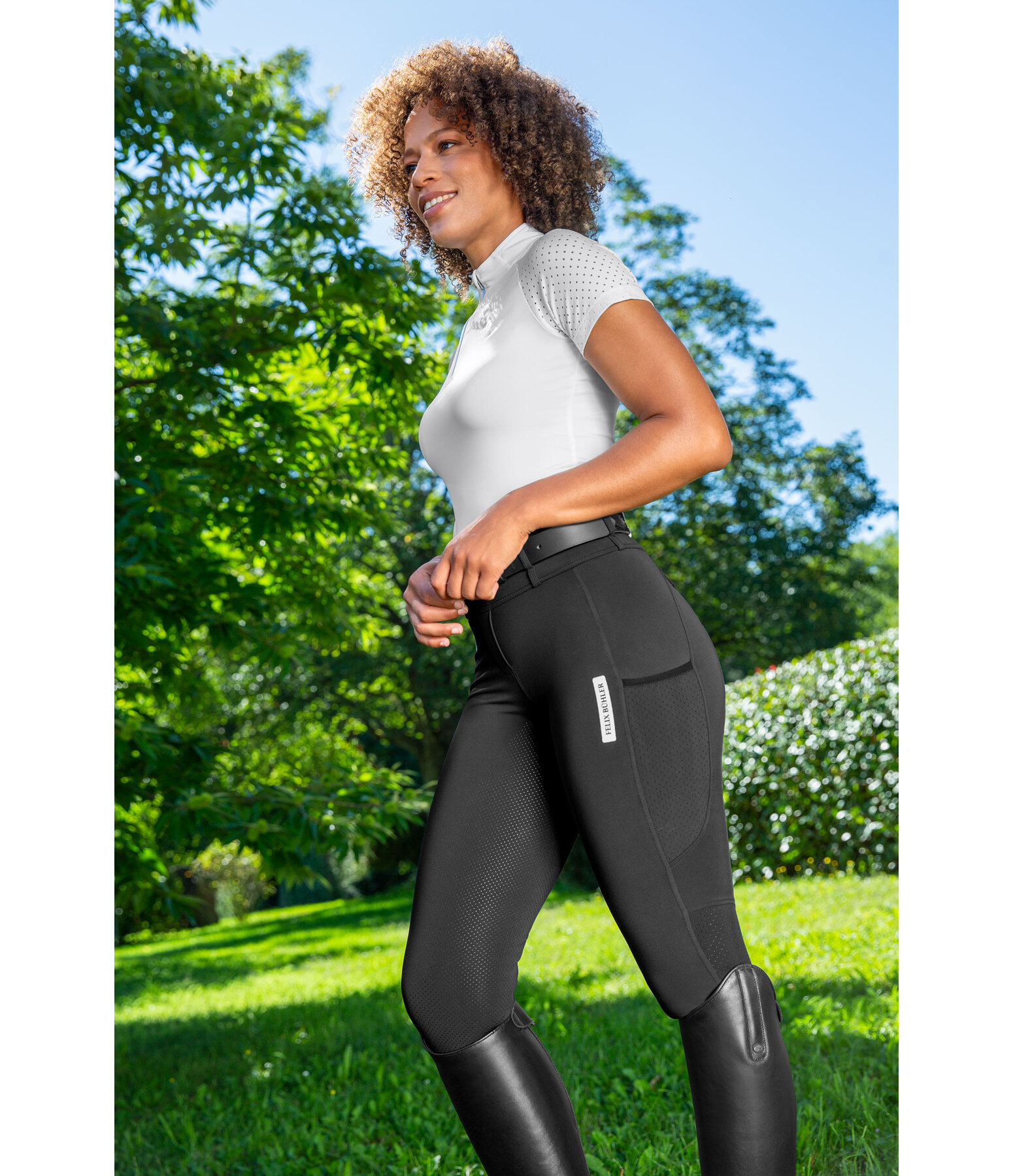 Grip-Vollbesatz-Sommer-Reitleggings Marina-Mesh