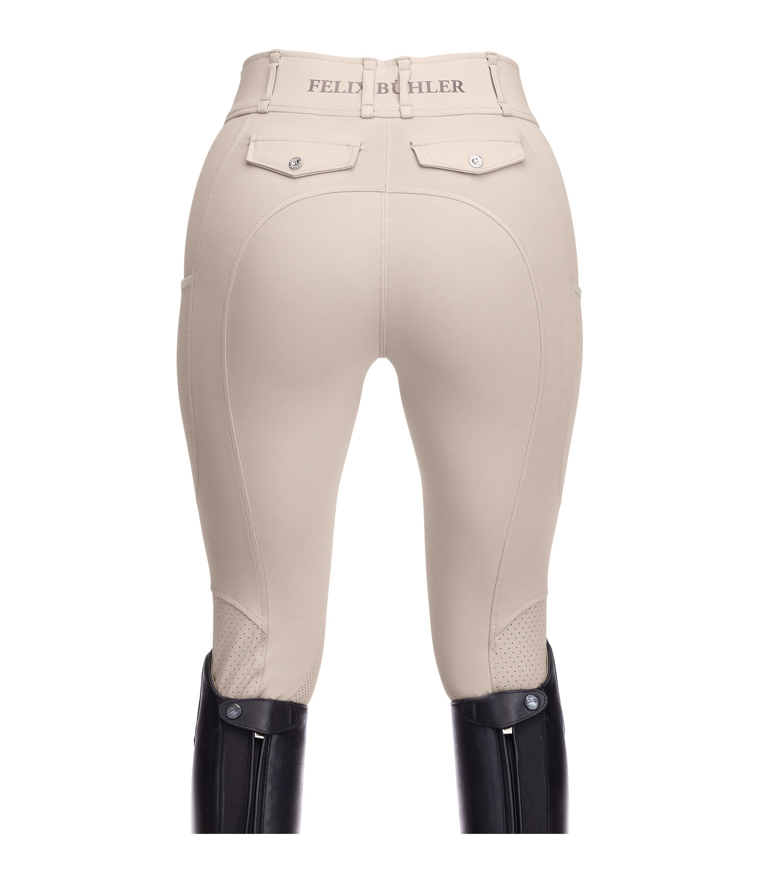 Hybrid Grip-Reithose Kniebesatz Mesh Romy
