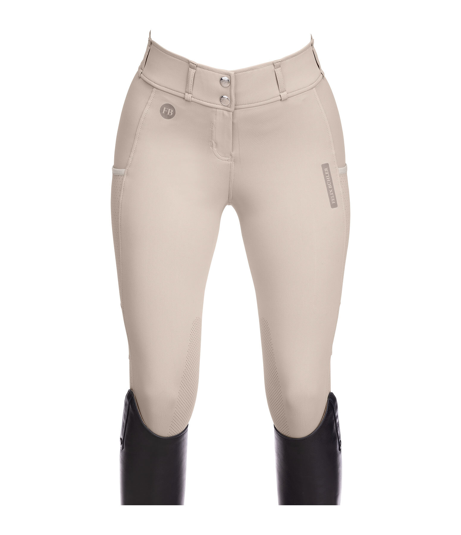 Hybrid Grip-Reithose Kniebesatz Mesh Romy