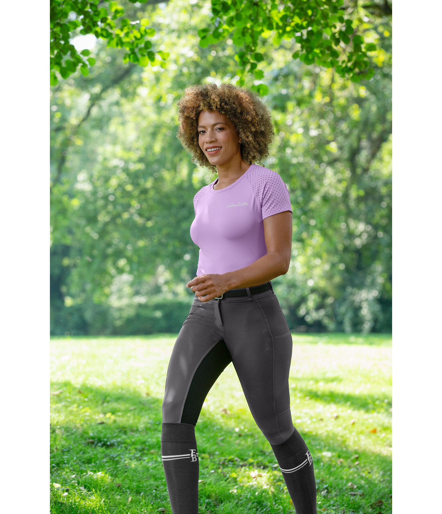 Hybrid Vollbesatzreithose Mesh Denise CTS