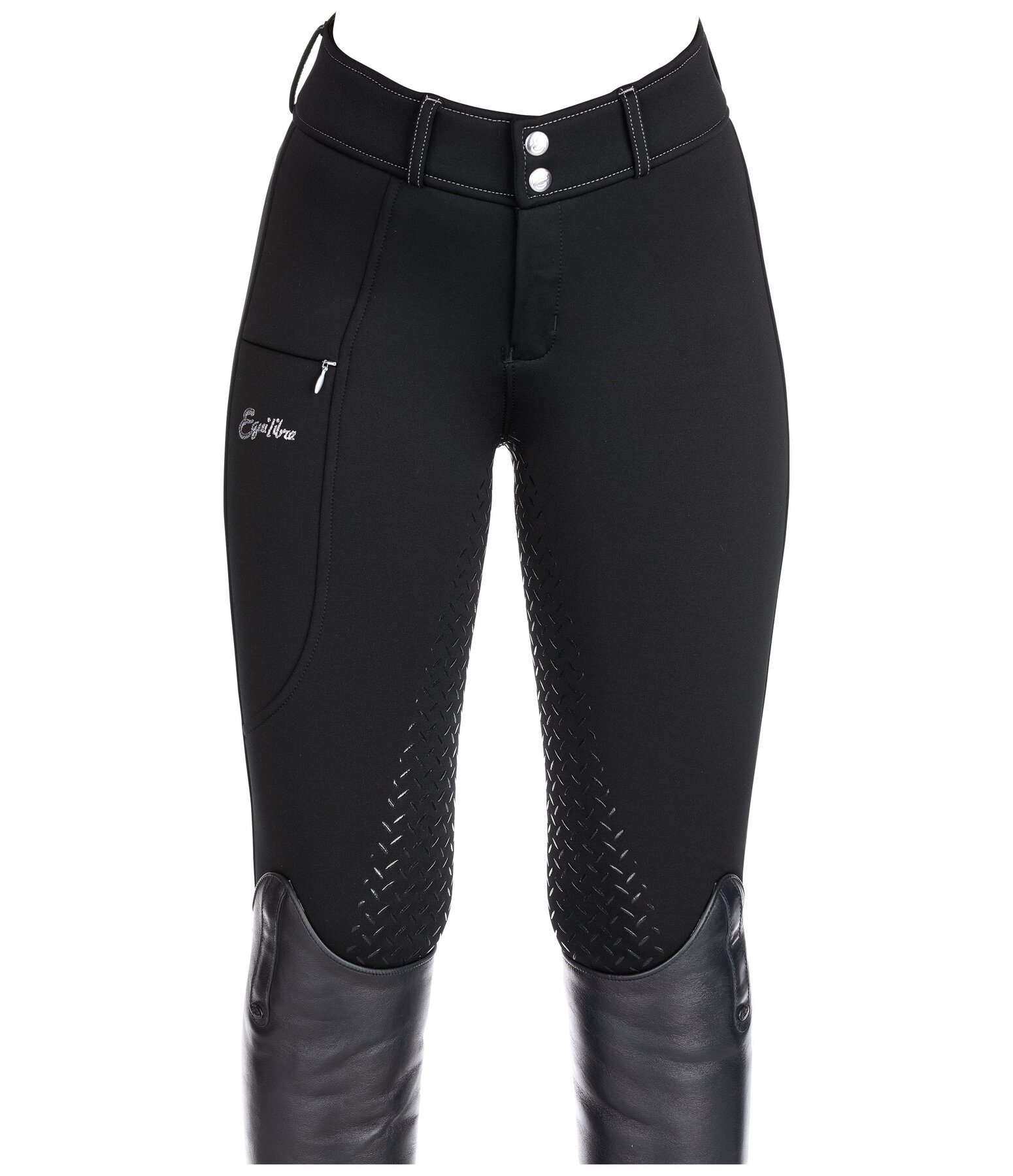 Kinder Hybrid-Winterreithose Talea