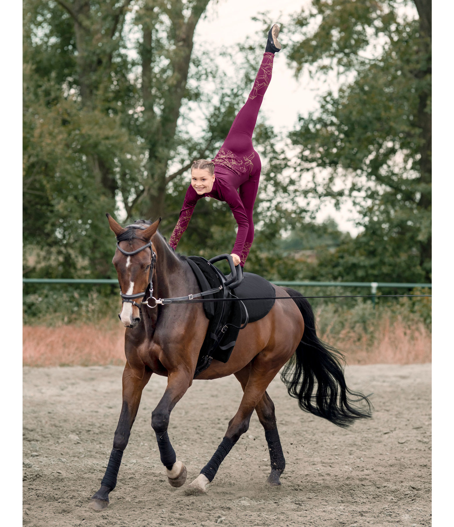 Thermo-Voltigierleggings Diamonds