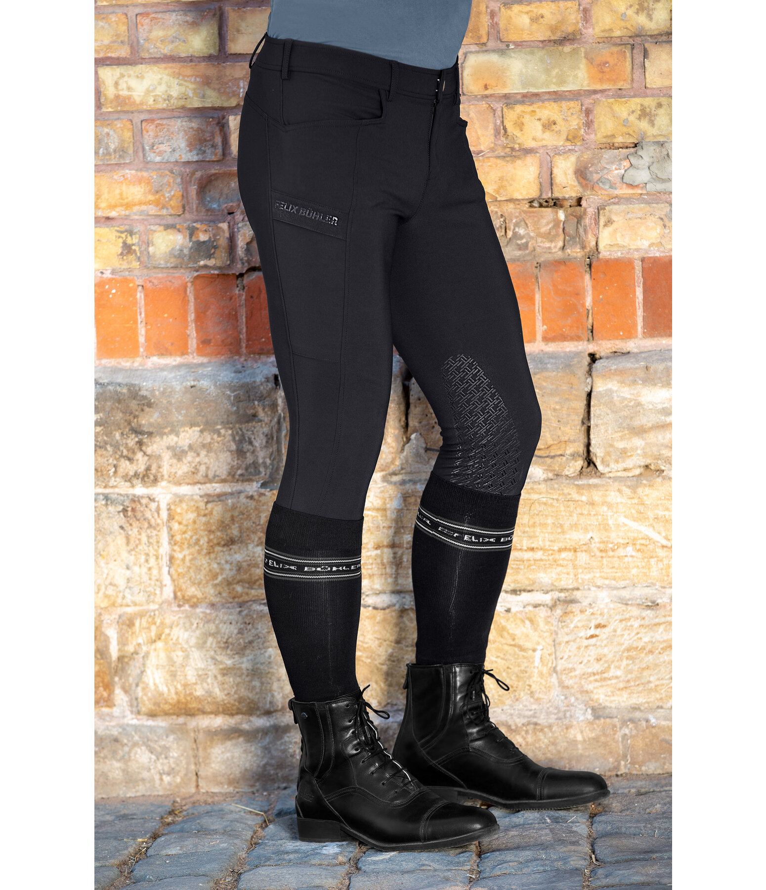 Herren Grip-Kniebesatzreithose Mike