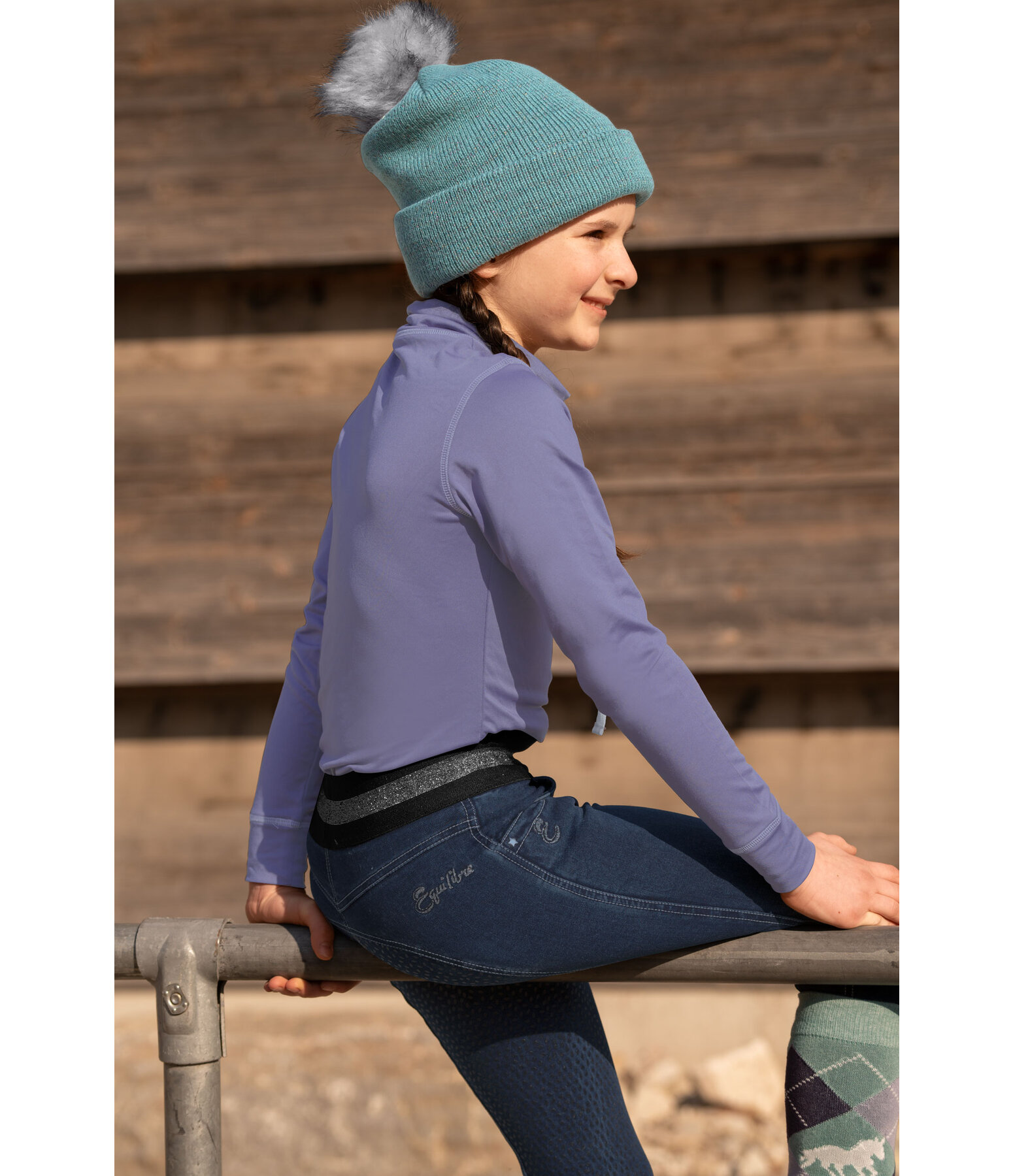 Kinder-Grip-Vollbesatz-Reitleggings Nivia