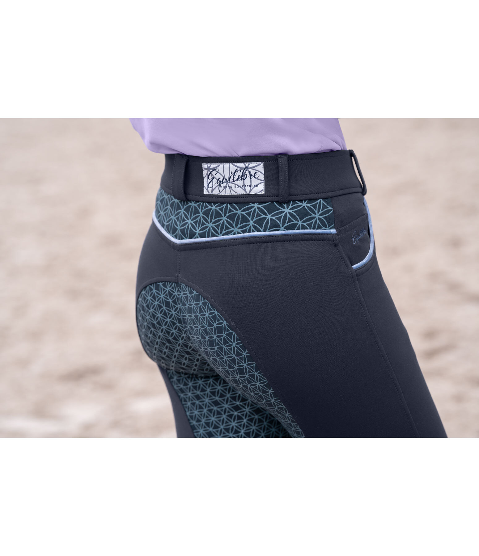 Kinder-Hybrid-Grip-Thermo-Vollbesatz-Reithose Eira