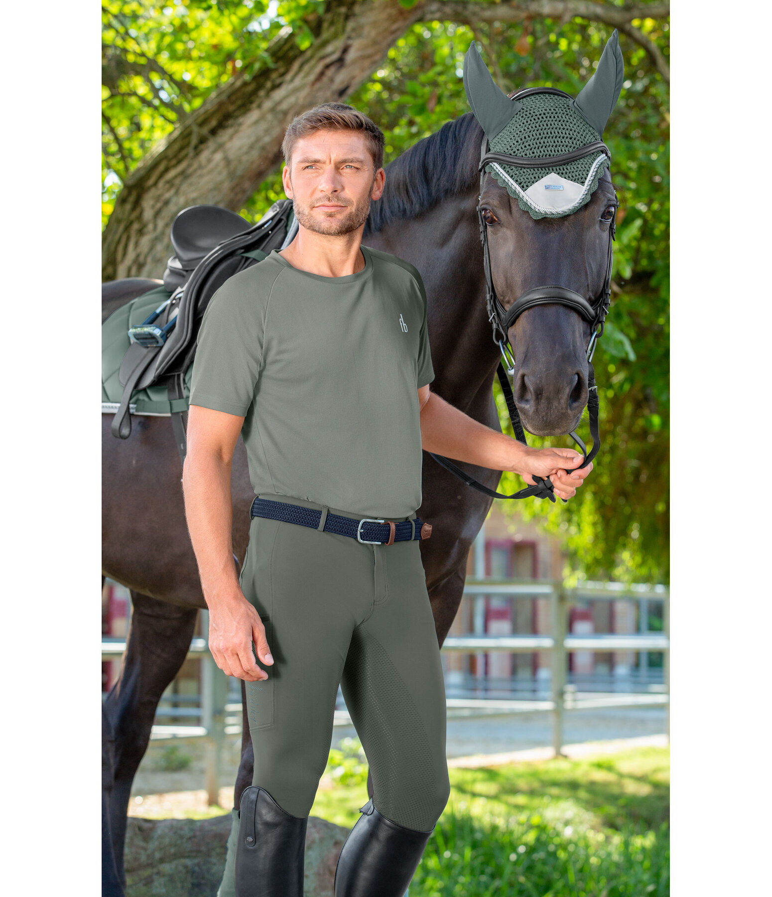Herren Hybrid Grip-Reithose Tacoma