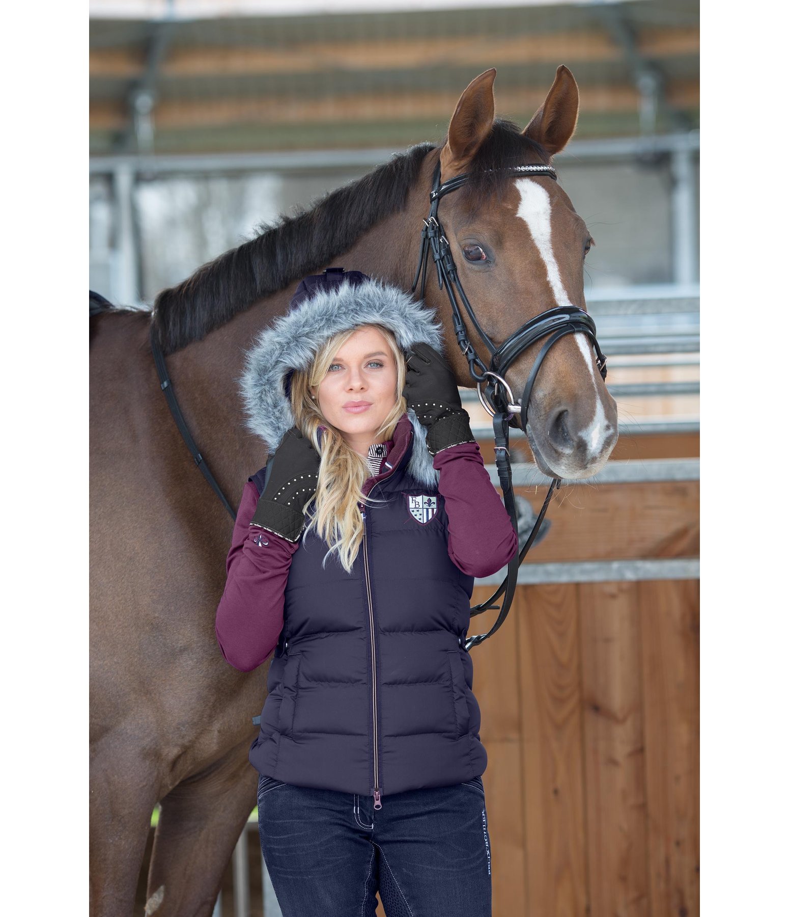 Winter-Softshell-Reithandschuh Sparkling