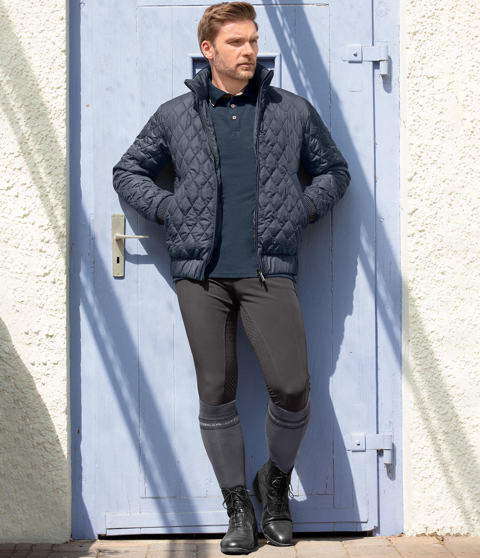 Herren-Outfit William in graublau