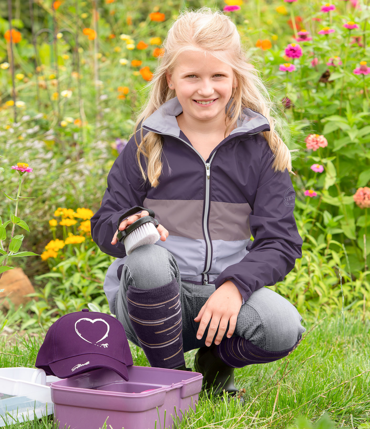 Kinder-Outfit Nika in dark-violet