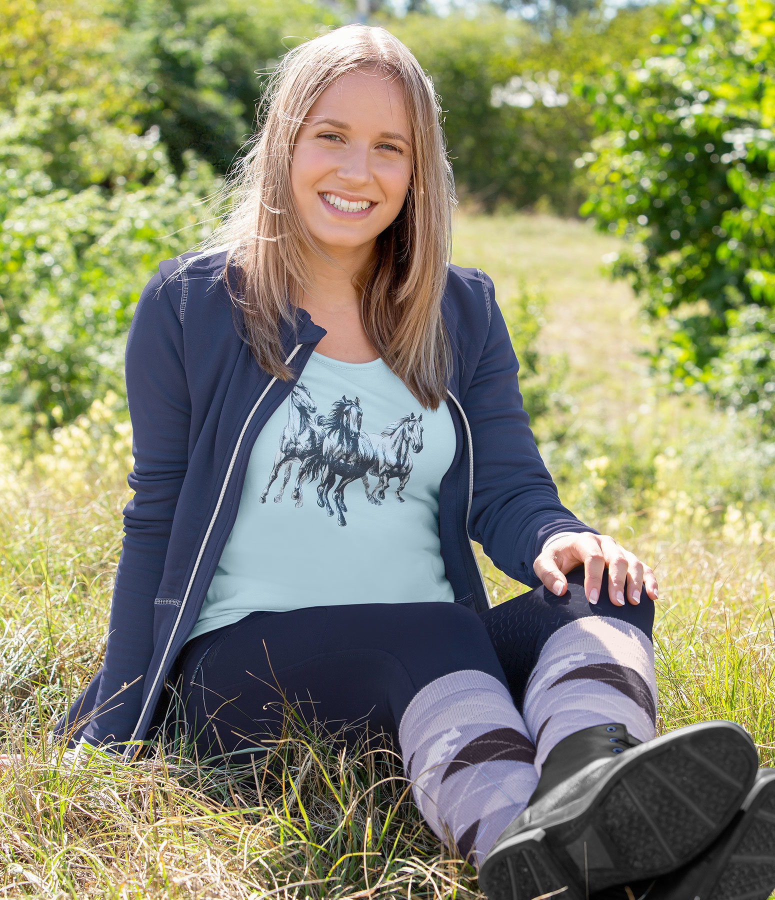 Kinder-Outfit Nia in dark-denim