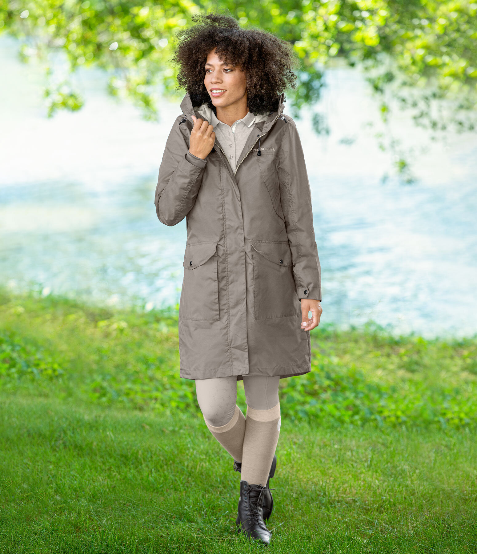 Damen-Outfit Nella in walnuss