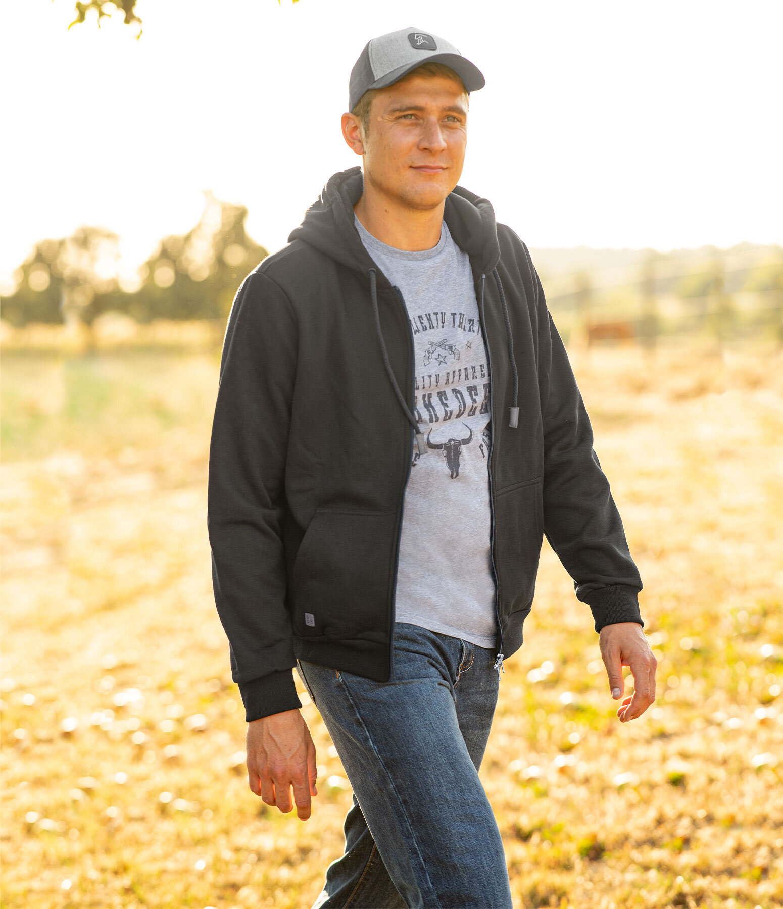 Western-Outfit Hudson in schwarz