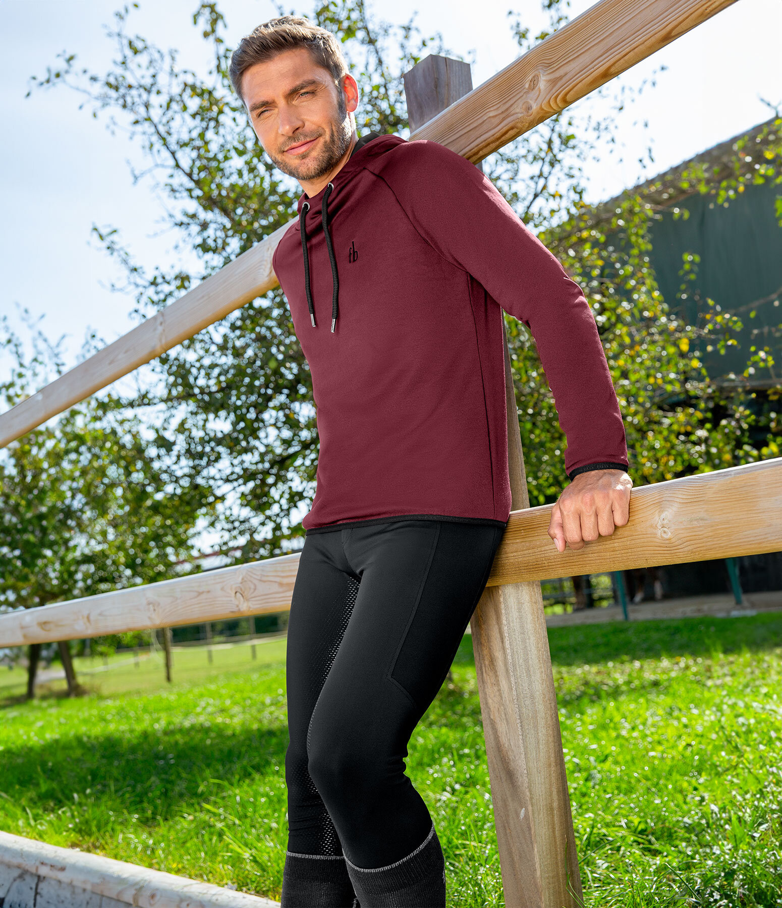 Herren-Outfit Madison in bordeaux