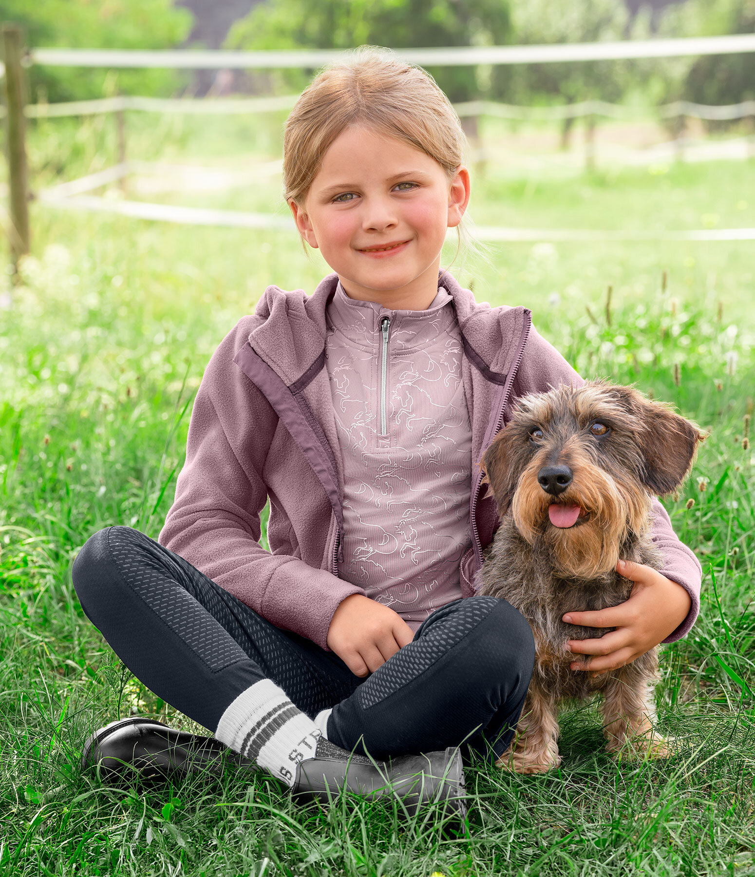 Kinder-Outfit Cadie in holunder