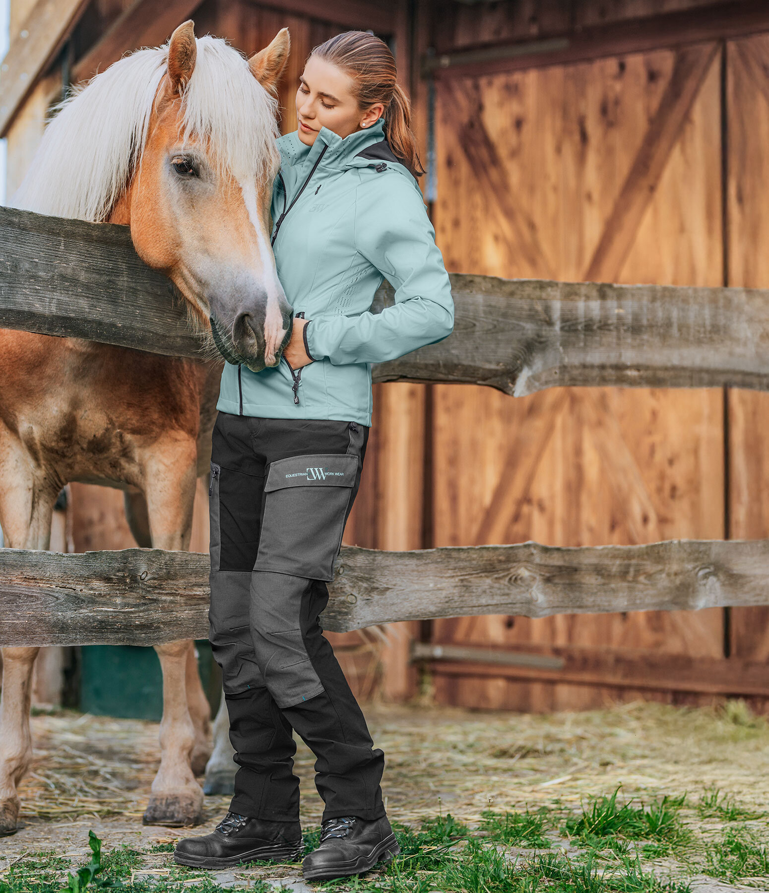 Outfit Softshelljacke in light-mint