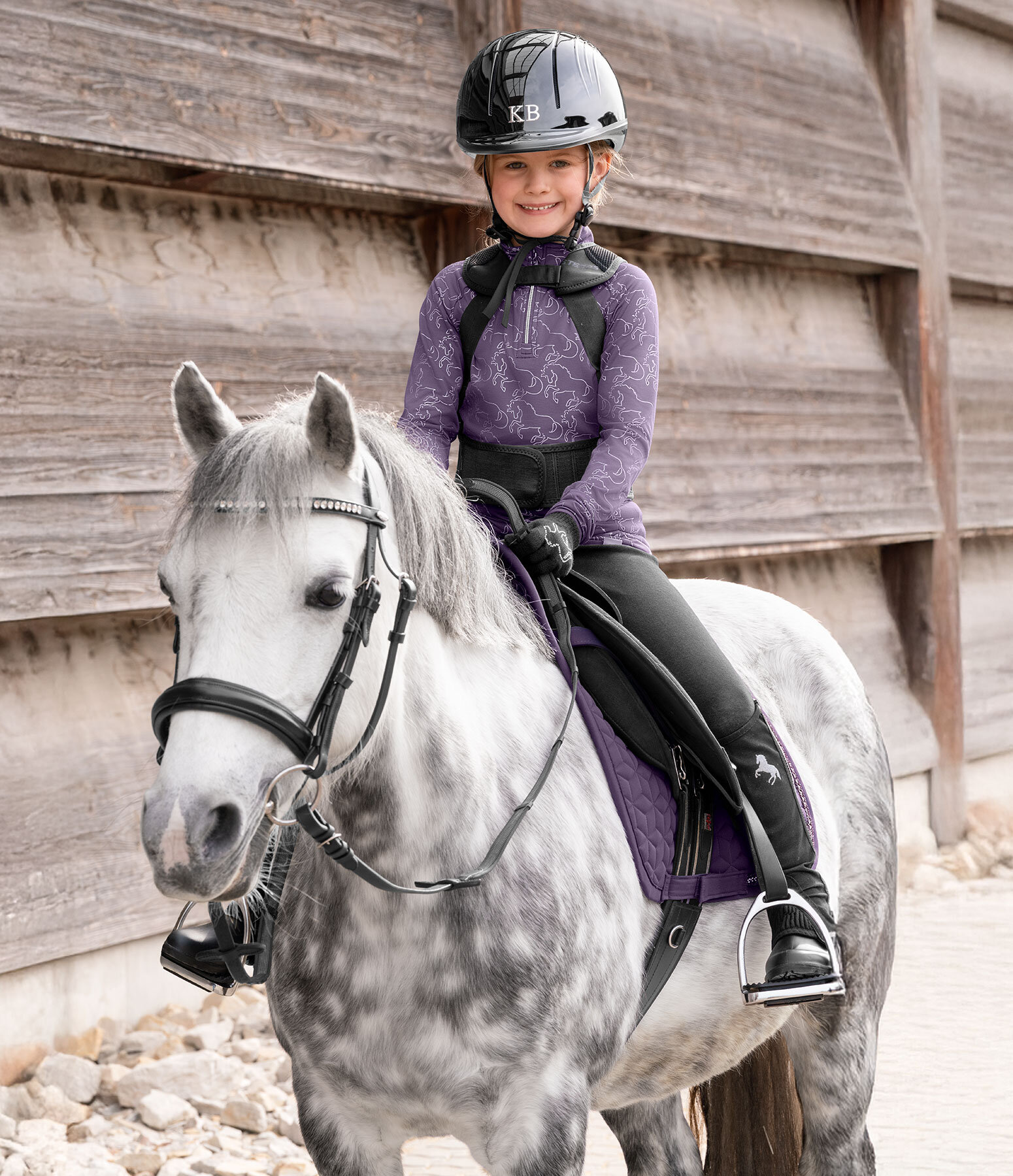 Kinder-Outfit Xena in frozen-purple