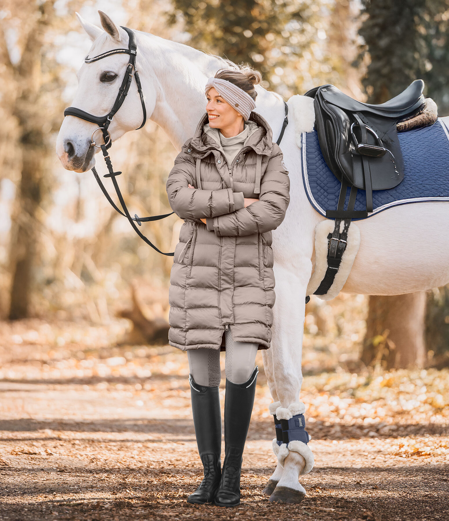 Damen-Outfit Minou in walnuss